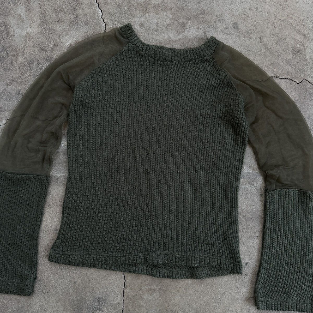 Japanese Brand × Vintage Vintage Update Sisters Japanese Sweater Mesh Sleeves Size M / US 6-8 / IT 42-44 - 2 Thumbnail