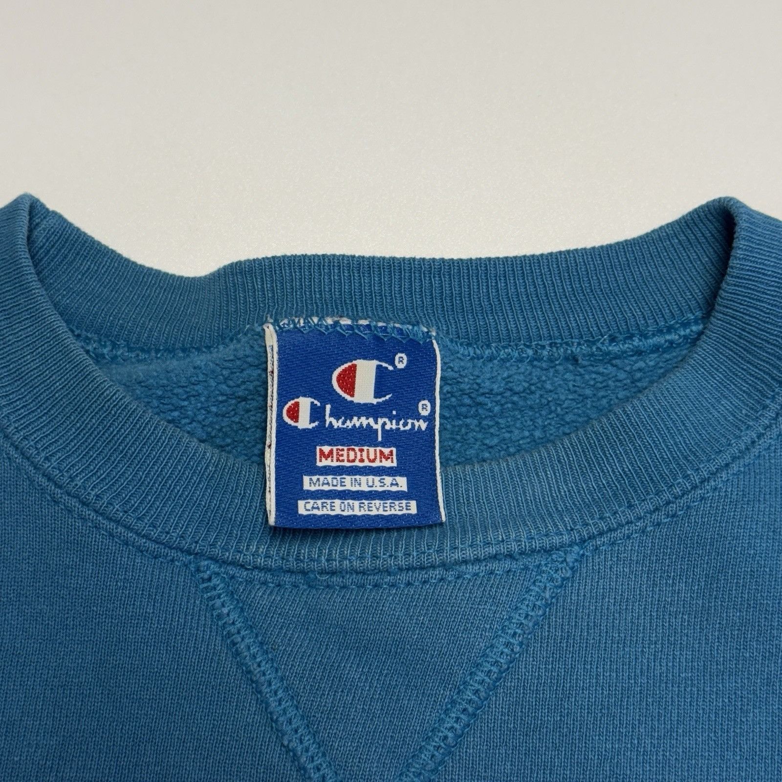 Champion Vintage 90s Champion Sweatshirt Mens M 19.5x22.5 Blue Single Size US M / EU 48-50 / 2 - 11 Thumbnail