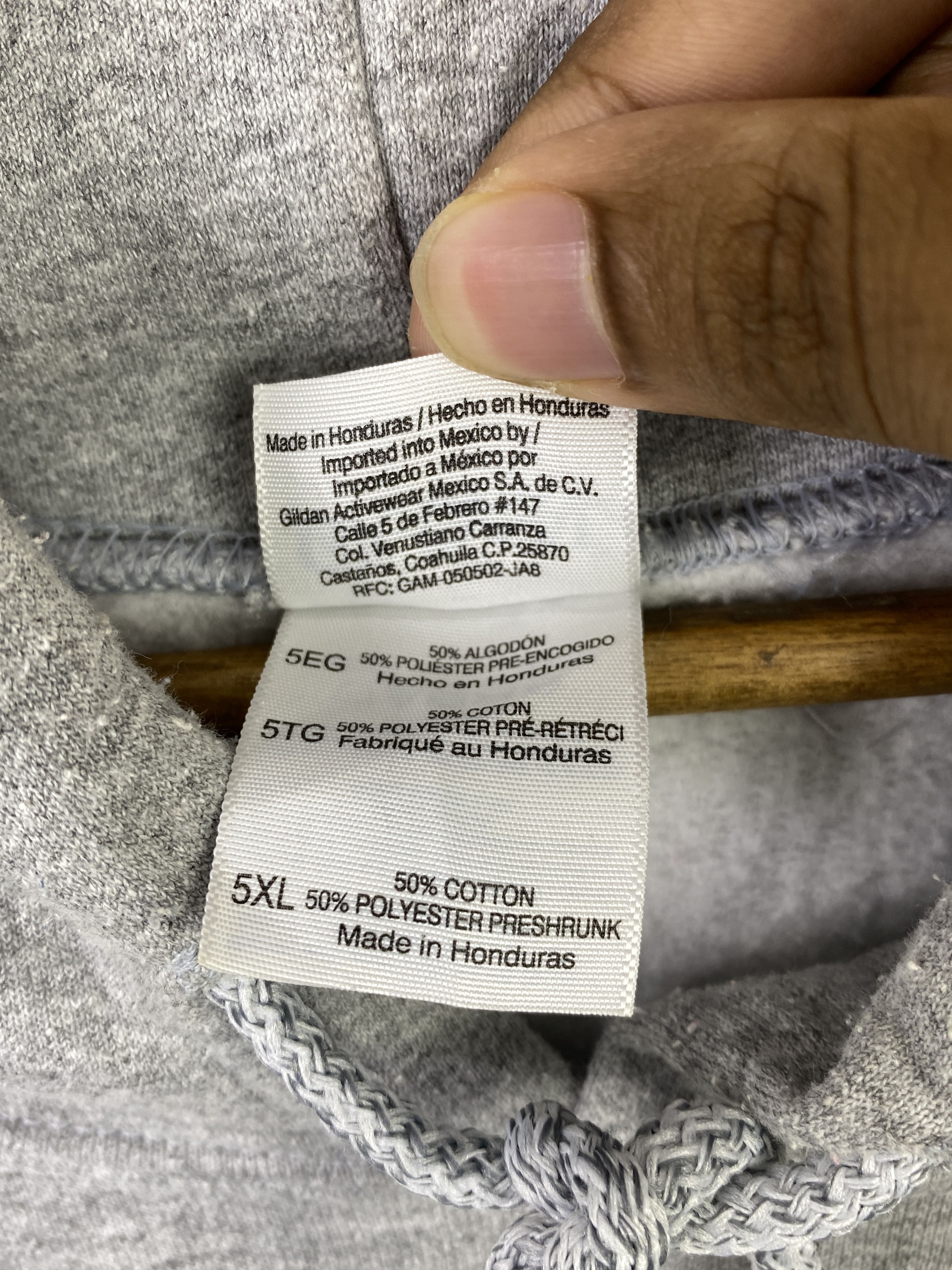 Gildan Vintage Gildan Plain Pullover Oversized Hoodie SH0395 Size US XXL / EU 58 / 5 - 7 Thumbnail
