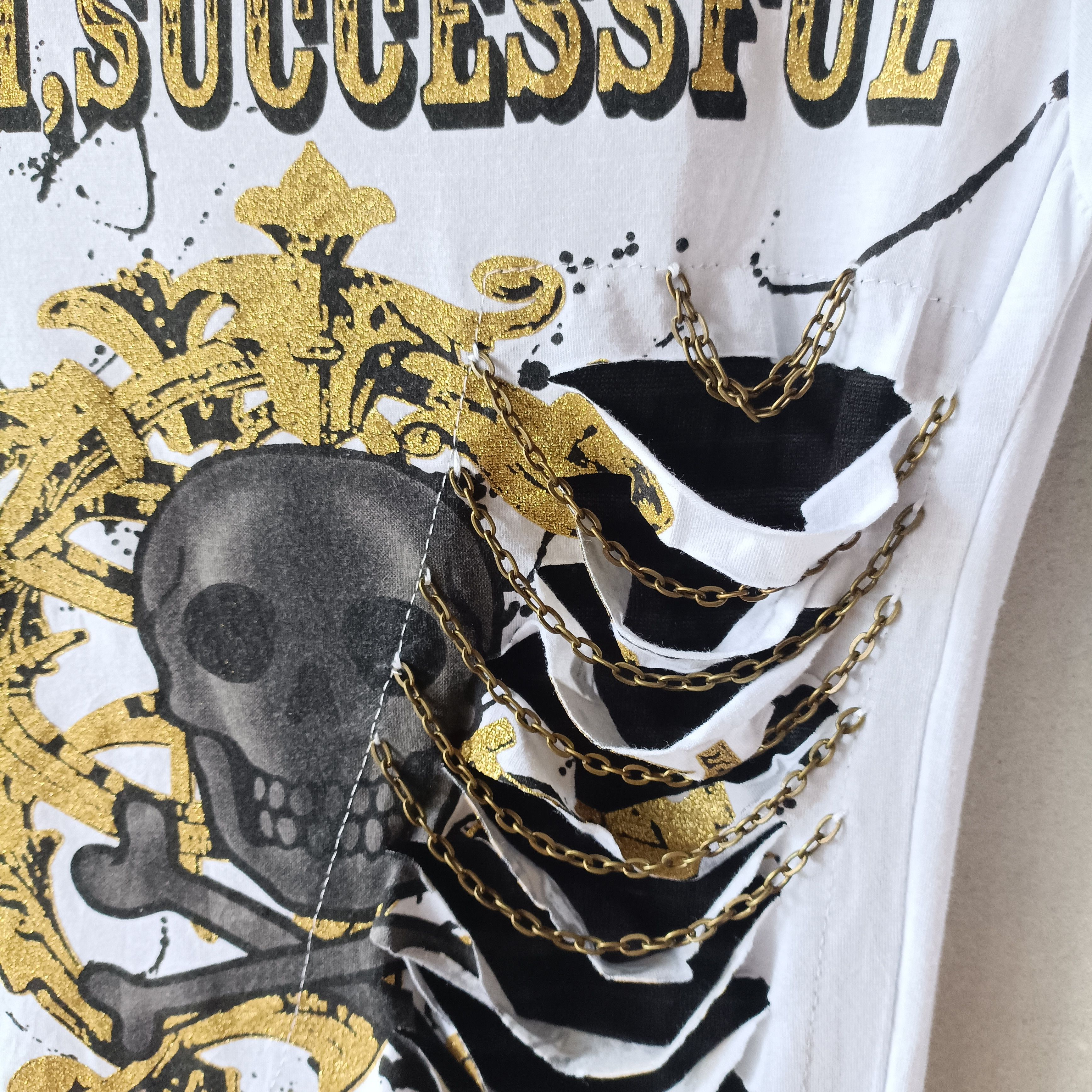 Japanese Brand 2000s M.K.R Japan - Ifsixwasnine Lgb peom t-shirt Skull rich Size US XS / EU 42 / 0 - 3 Thumbnail