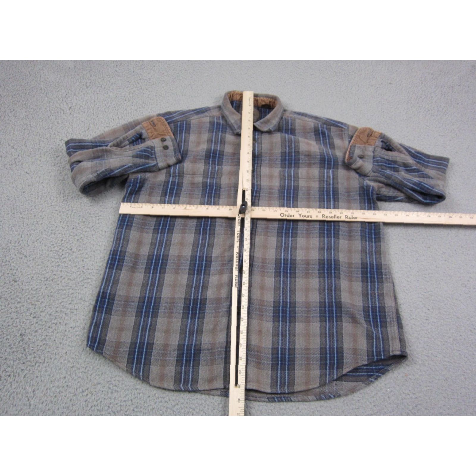 Vintage VINTAGE St Johns Bay Shirt Men XL Blue Plaid Flannel Button-Up 70s 80s USA Mens Size US XL / EU 56 / 4 - 7 Thumbnail