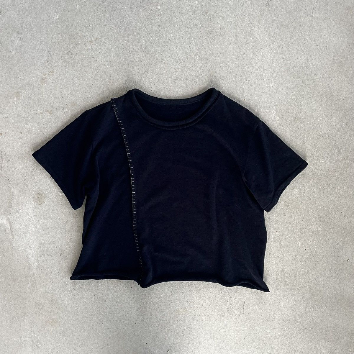 Yohji Yamamoto Y’s Asymmetrical Stitched T-Shirt Size US M / EU 48-50 / 2 - 2 Thumbnail