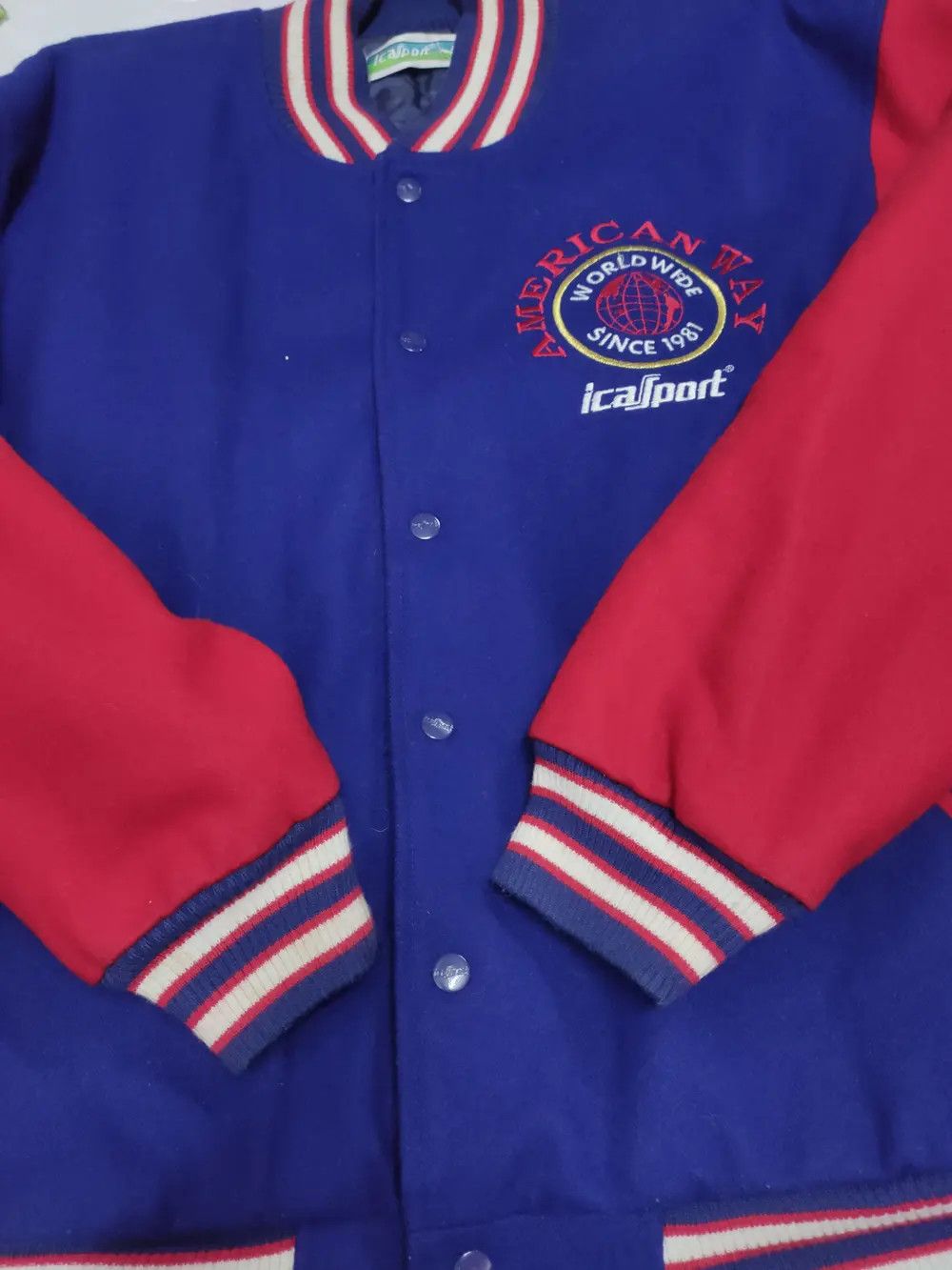 Vintage Vintage ICA Sport wool varsity jacket Size US S / EU 44-46 / 1 - 5 Thumbnail