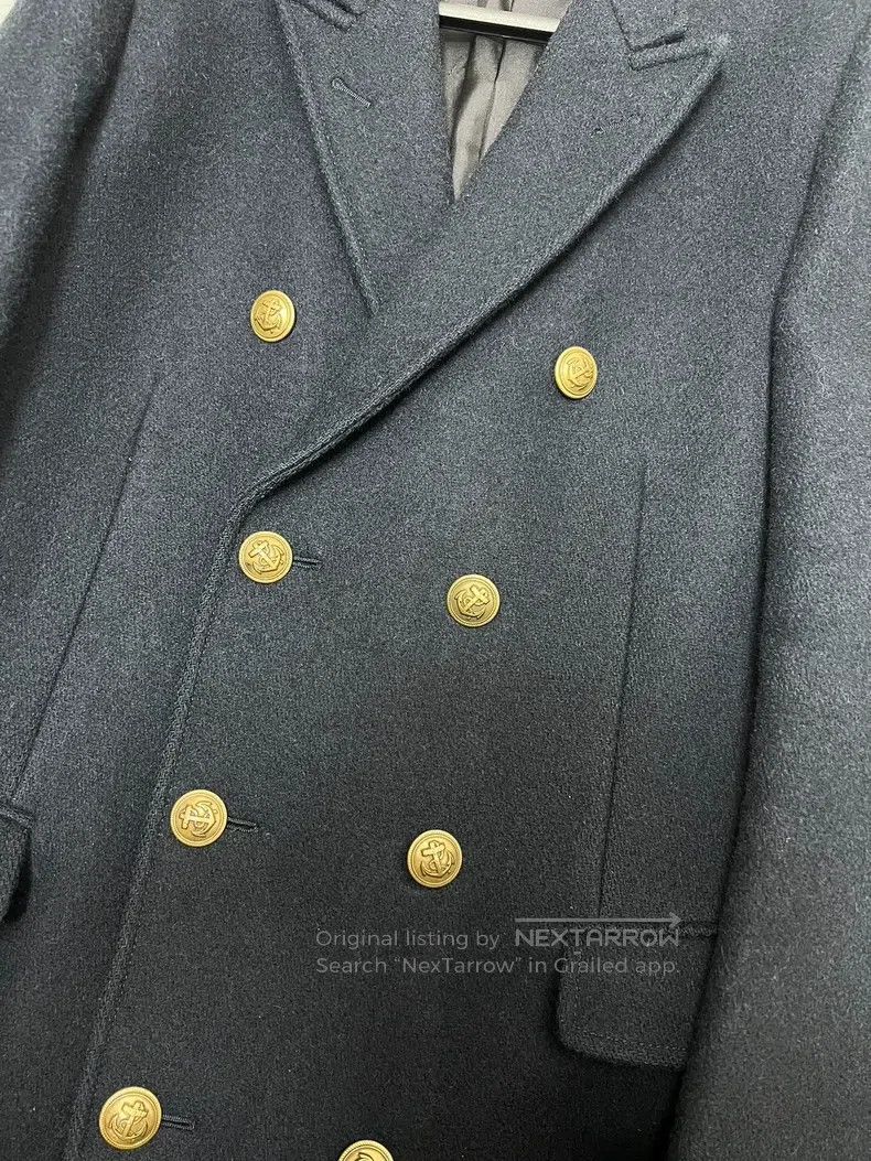 Saint Laurent Paris Saint Laurent Paris Wool Double-breasted Gold Buckle Coat Size US L / EU 52-54 / 3 - 4 Thumbnail