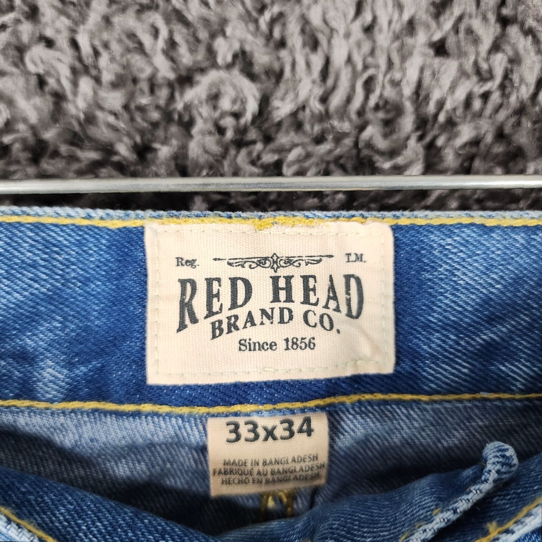 Vintage REDHEAD Relaxed Straight Leg Jeans Mens Size 33x34 Blue Size US 33 - 3 Thumbnail