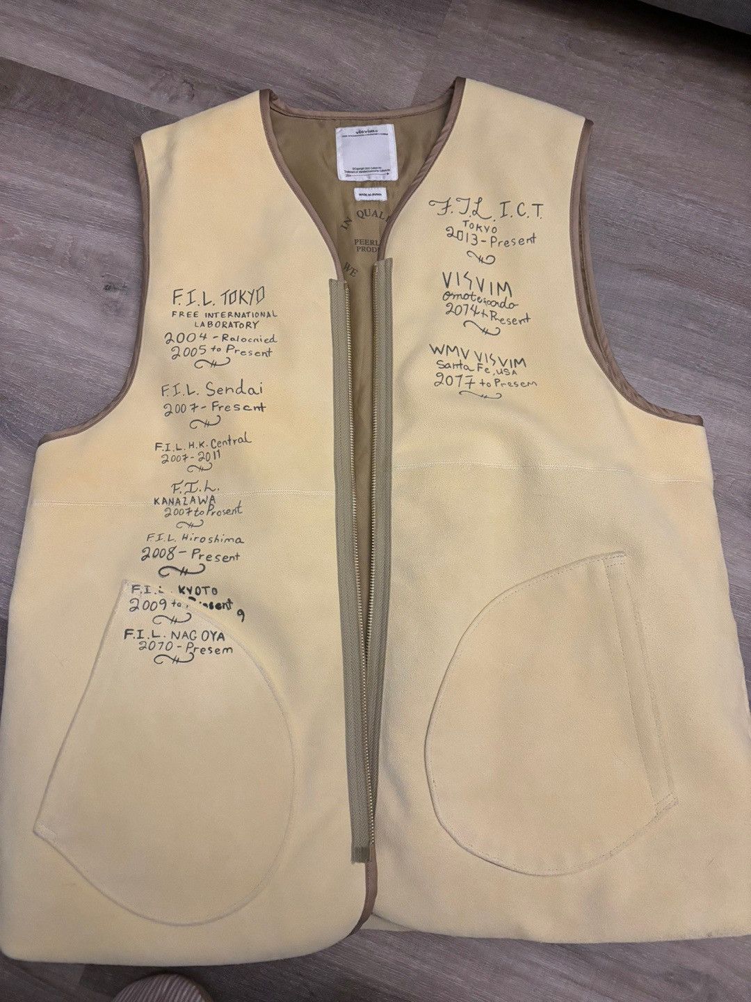 Visvim VISVIM 21 AW TANA DEERSKIN DOWN VEST | Grailed