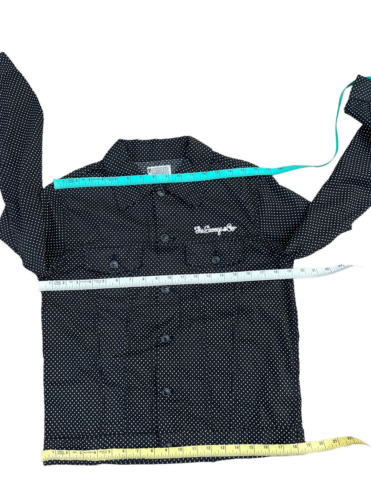 Vintage STOOGE & CO Japan Embroidery Polka Dots Light Trucker Jacket Size US S / EU 44-46 / 1 - 3 Thumbnail
