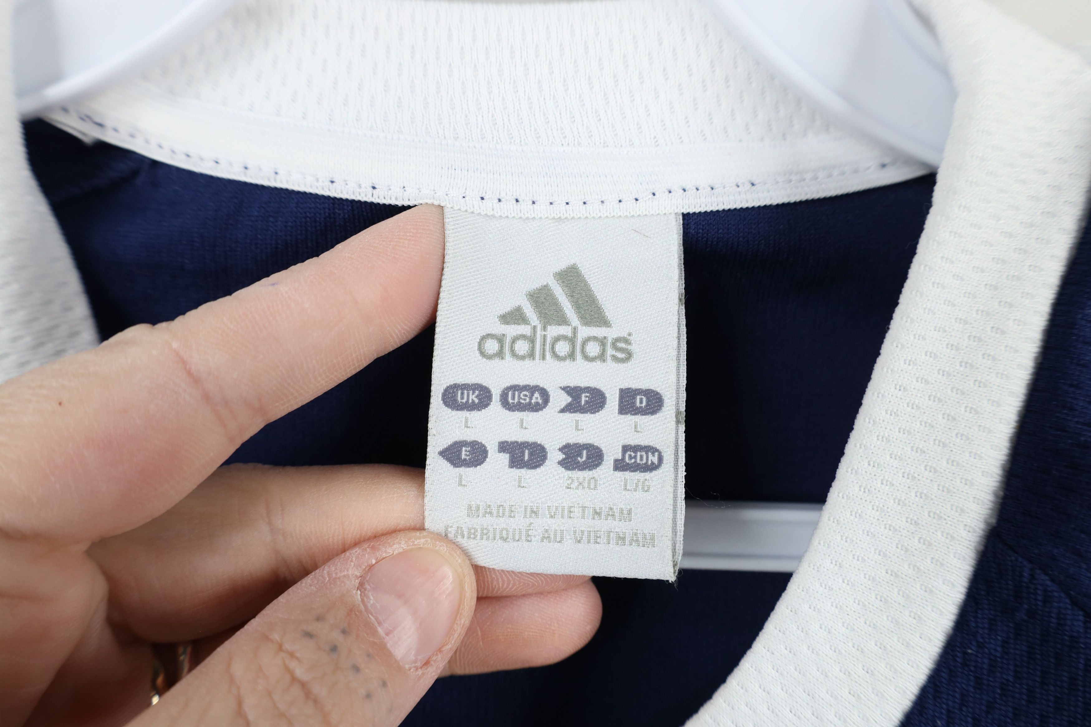 Adidas × Vintage Vintage Adidas Striped Long Sleeve Soccer Football Jersey Size US L / EU 52-54 / 3 - 10 Thumbnail