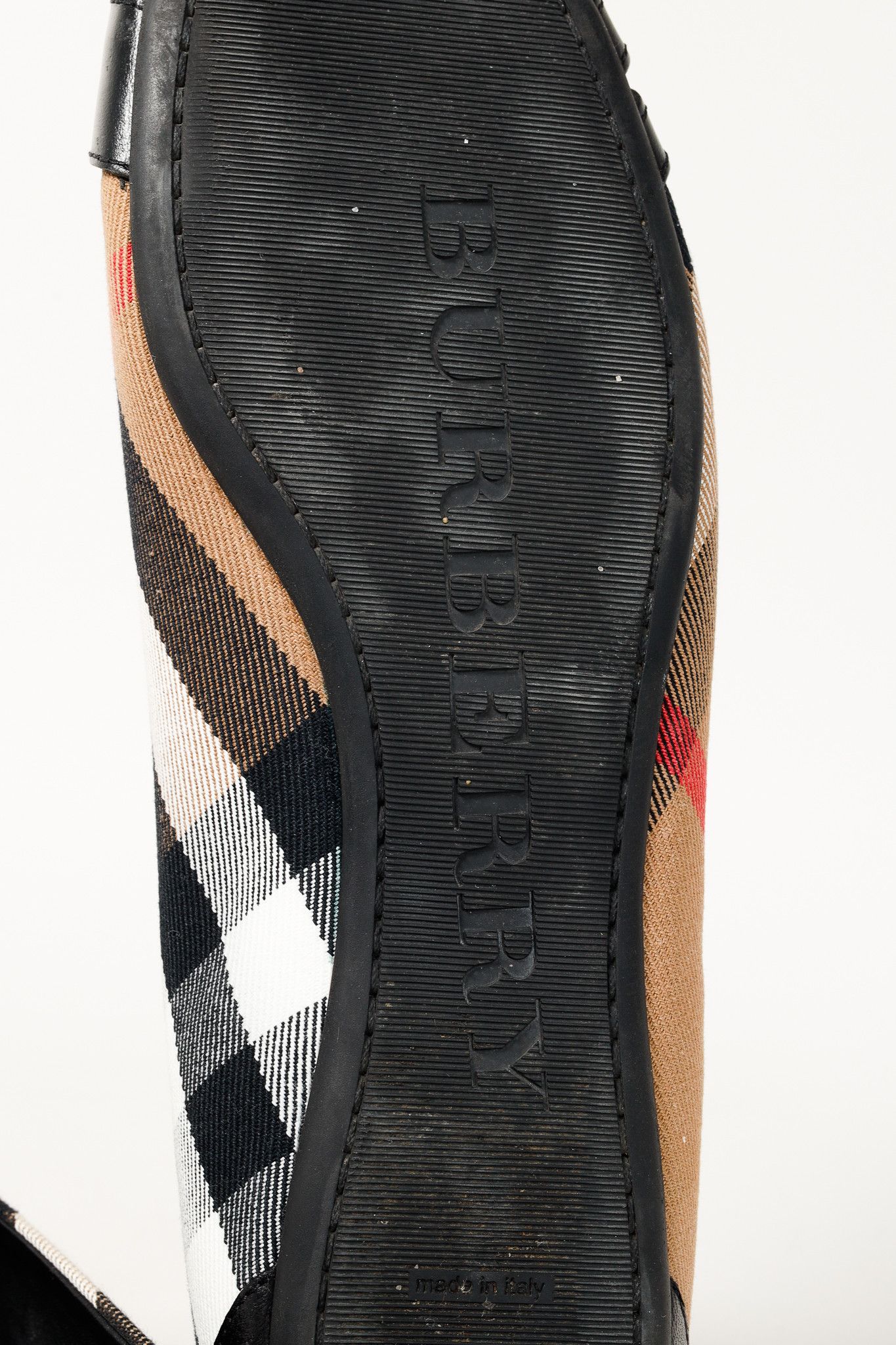 Burberry Burberry Avonwick House Check Leather-Trim Ballerina Flats Size US 9.5 / IT 39.5 - 5 Thumbnail