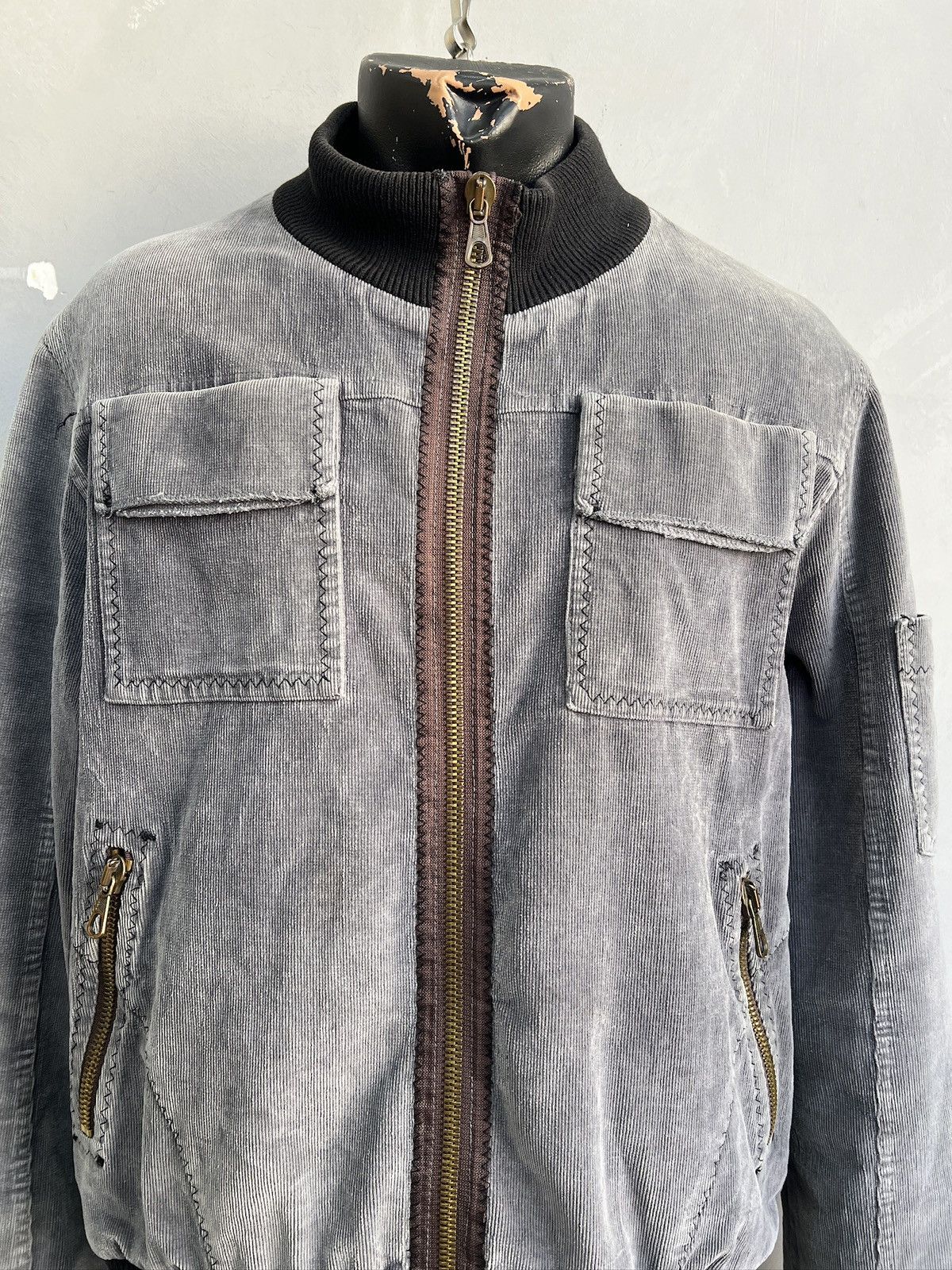 Diesel Corduroy velvet bomber jacket y2k style junya watanabe Size US M / EU 48-50 / 2 - 2 Thumbnail
