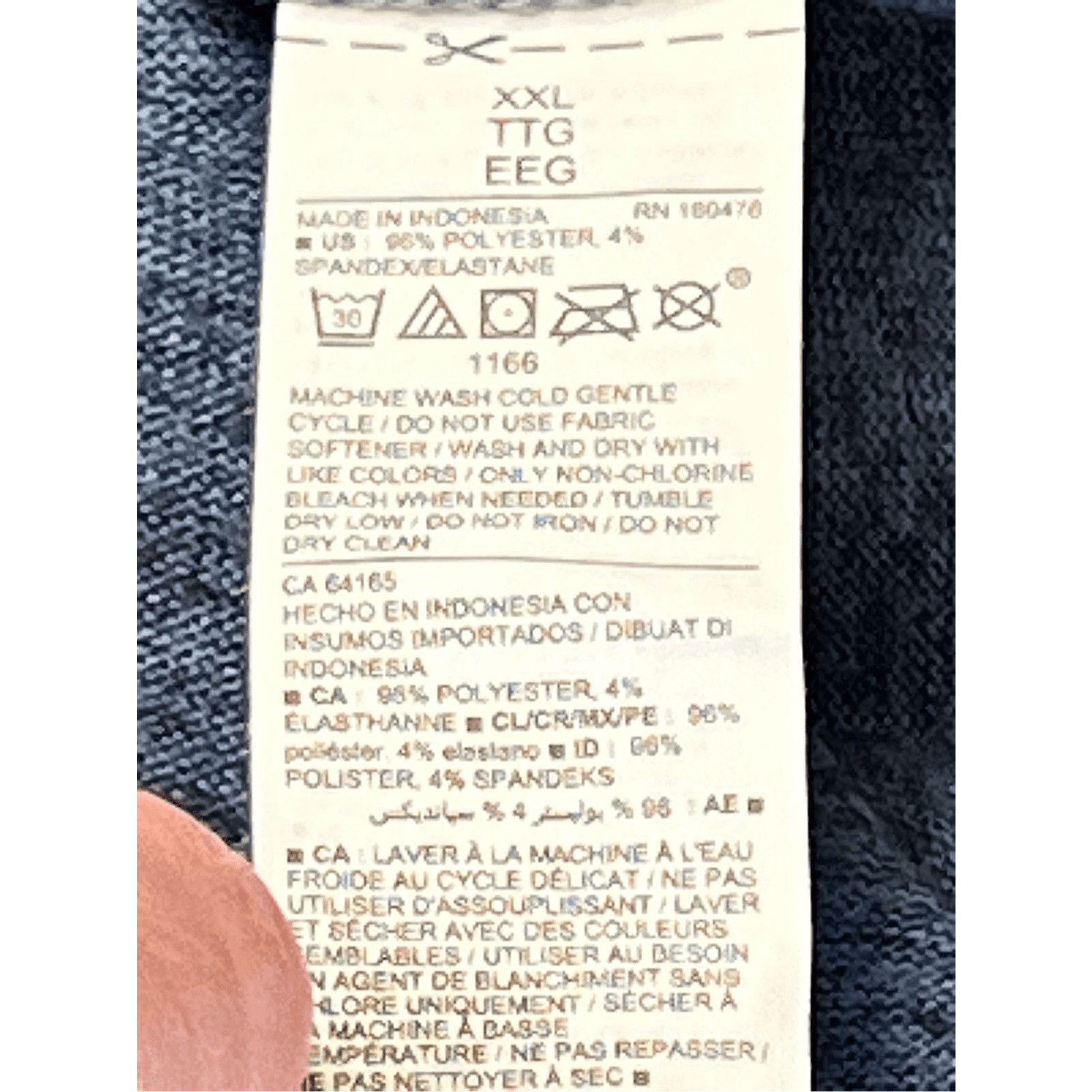 Old Navy Old Navy Activewear Blue Pullover Tunic Sweatshirt XXL Size XXL / US 16-18 / IT 52-54 - 9 Thumbnail