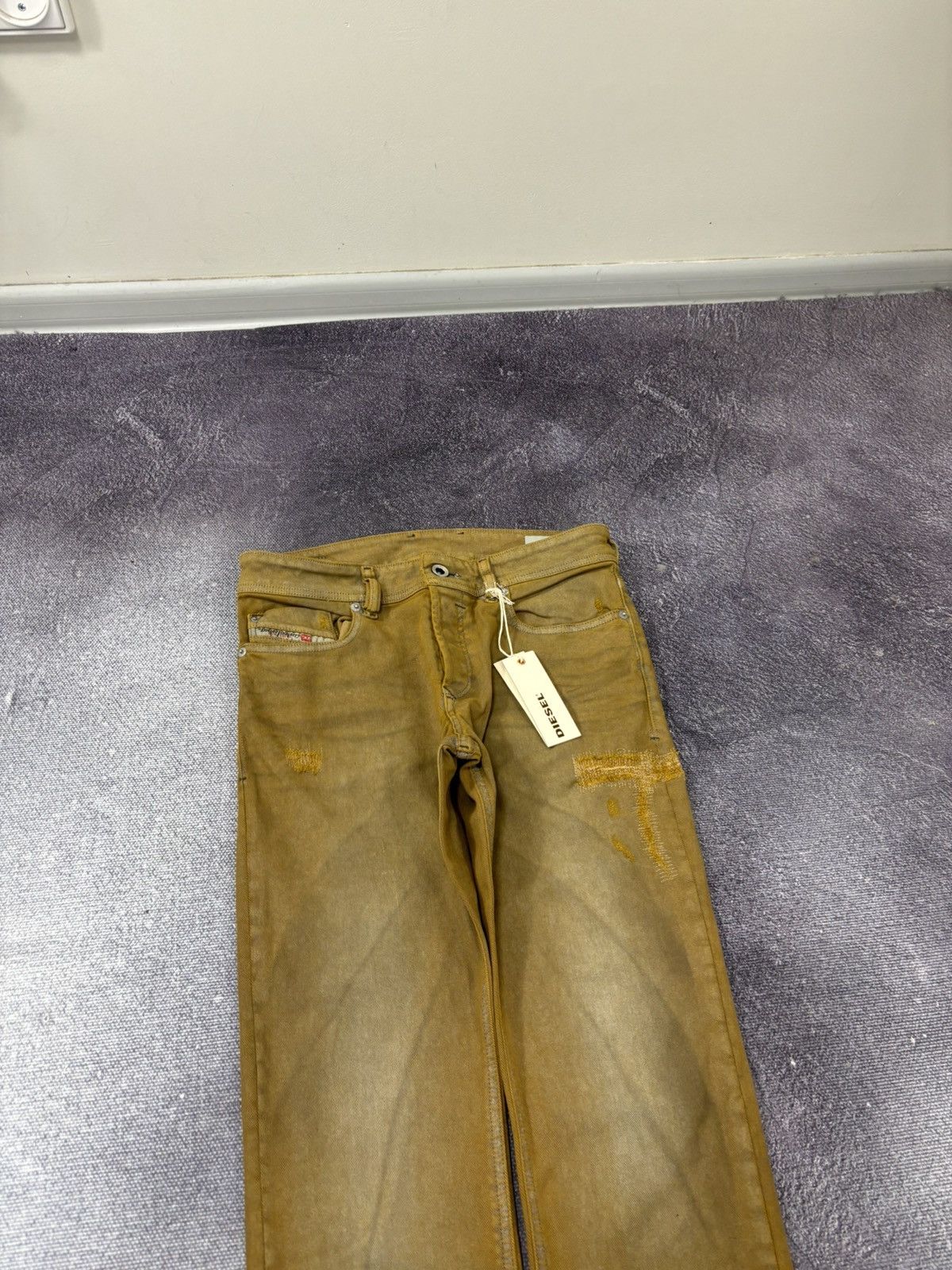 Diesel Diesel Sleenker Slim Skinny NWT Orange Gold Stretch Jeans Size US 28 / EU 44 - 4 Thumbnail
