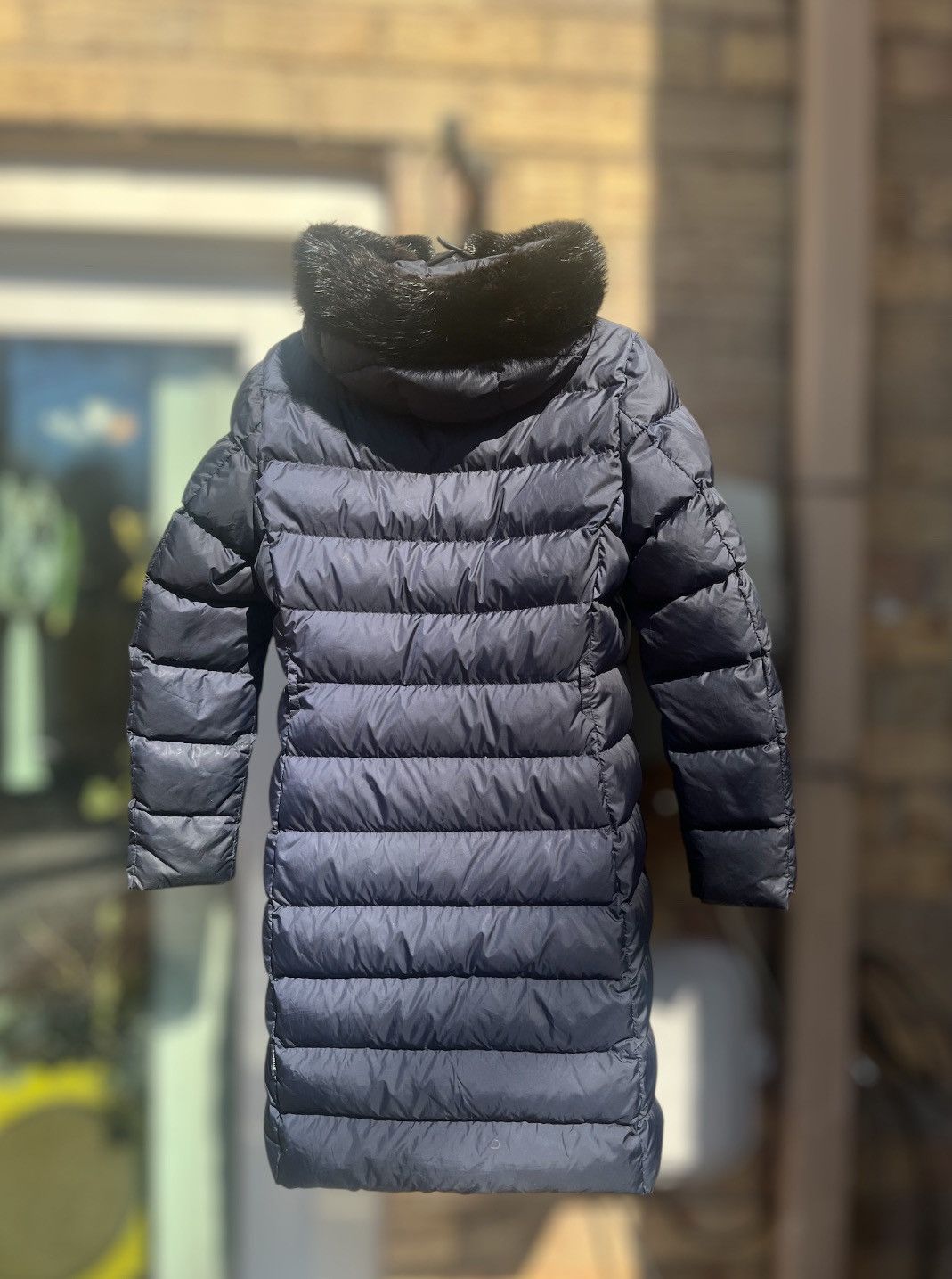 Moncler Moncler Navy Blue Down Jacket with Fur Hood Size US M / EU 48-50 / 2 - 2 Thumbnail