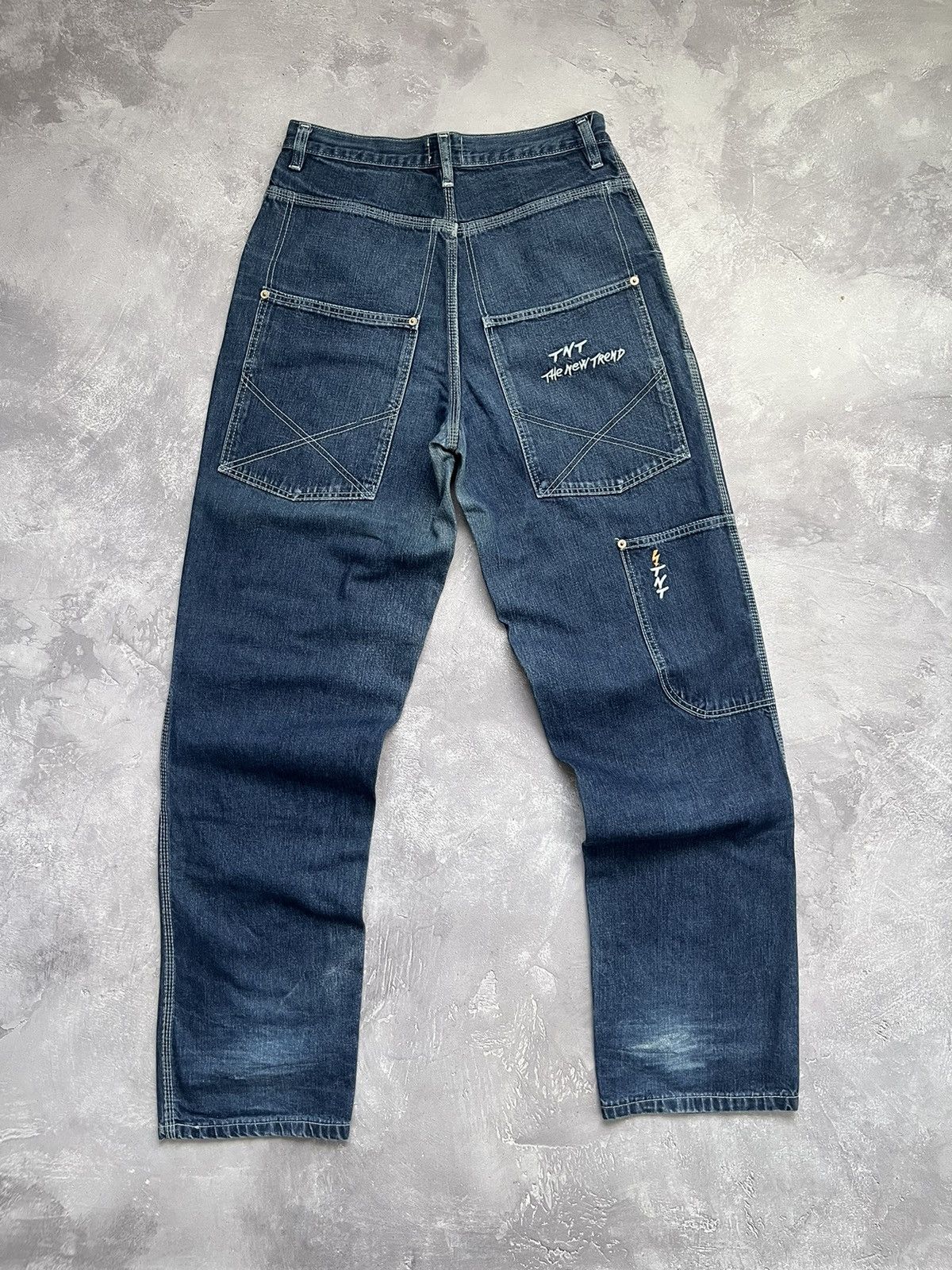 Japanese Brand Vintage TNT Y2k The New Trend Baggy Rap Pants Double Knee Size US 28 / EU 44 - 1 Thumbnail