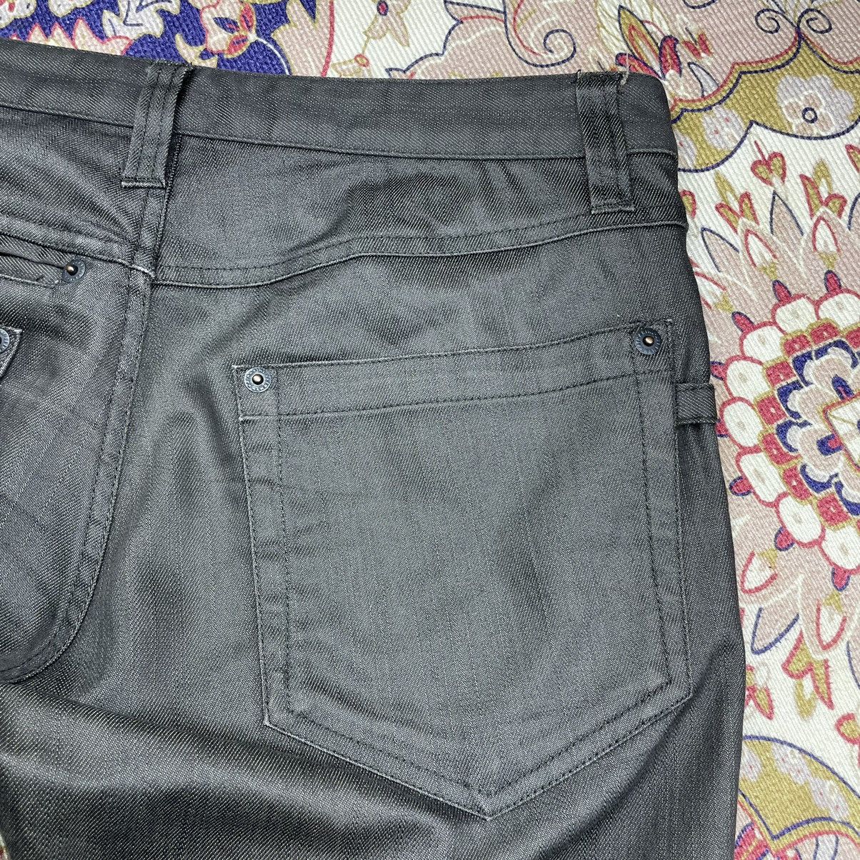 Katharine Hamnett London A20 Katharine Hamnett London Dark Brown Coated Jeans Size US 30 / EU 46 - 16 Thumbnail