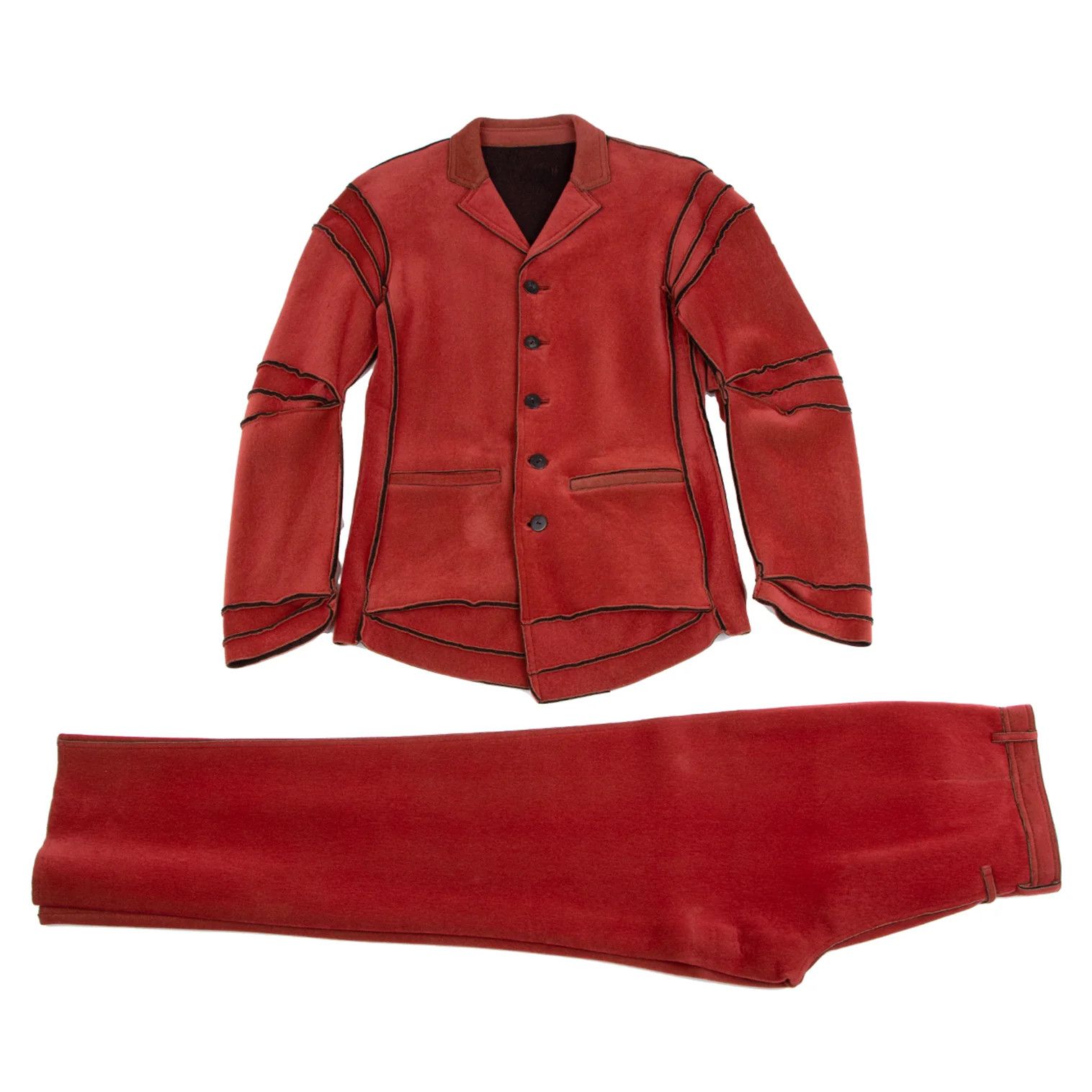 Jean Paul Gaultier Nylon Pants in Red Size 48 Size US 32 / EU 48 - 11 Thumbnail