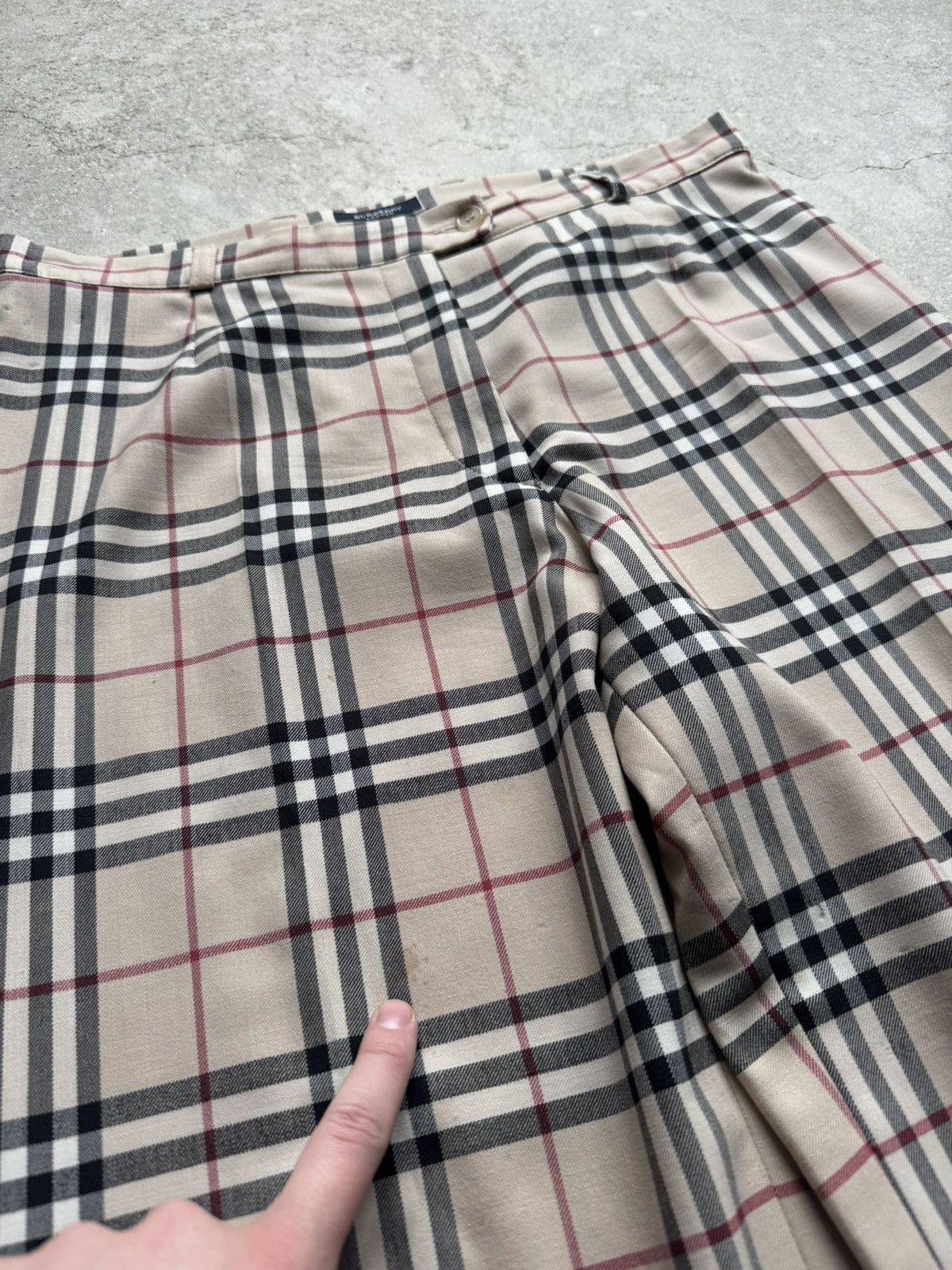 Burberry Vintage Burberry Pants Plaid Nova Check Wool Size US 34 / EU 50 - 11 Thumbnail