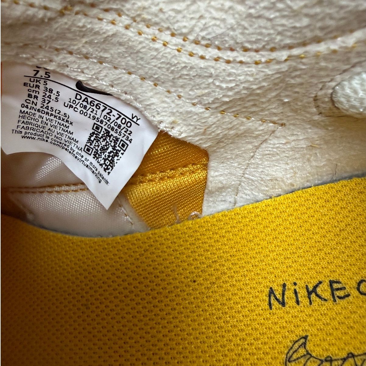 Nike Tom Sachs x NikeCraft General Purpose Yellow Sneaker 7.5 Size US 7.5 / IT 37.5 - 17 Thumbnail