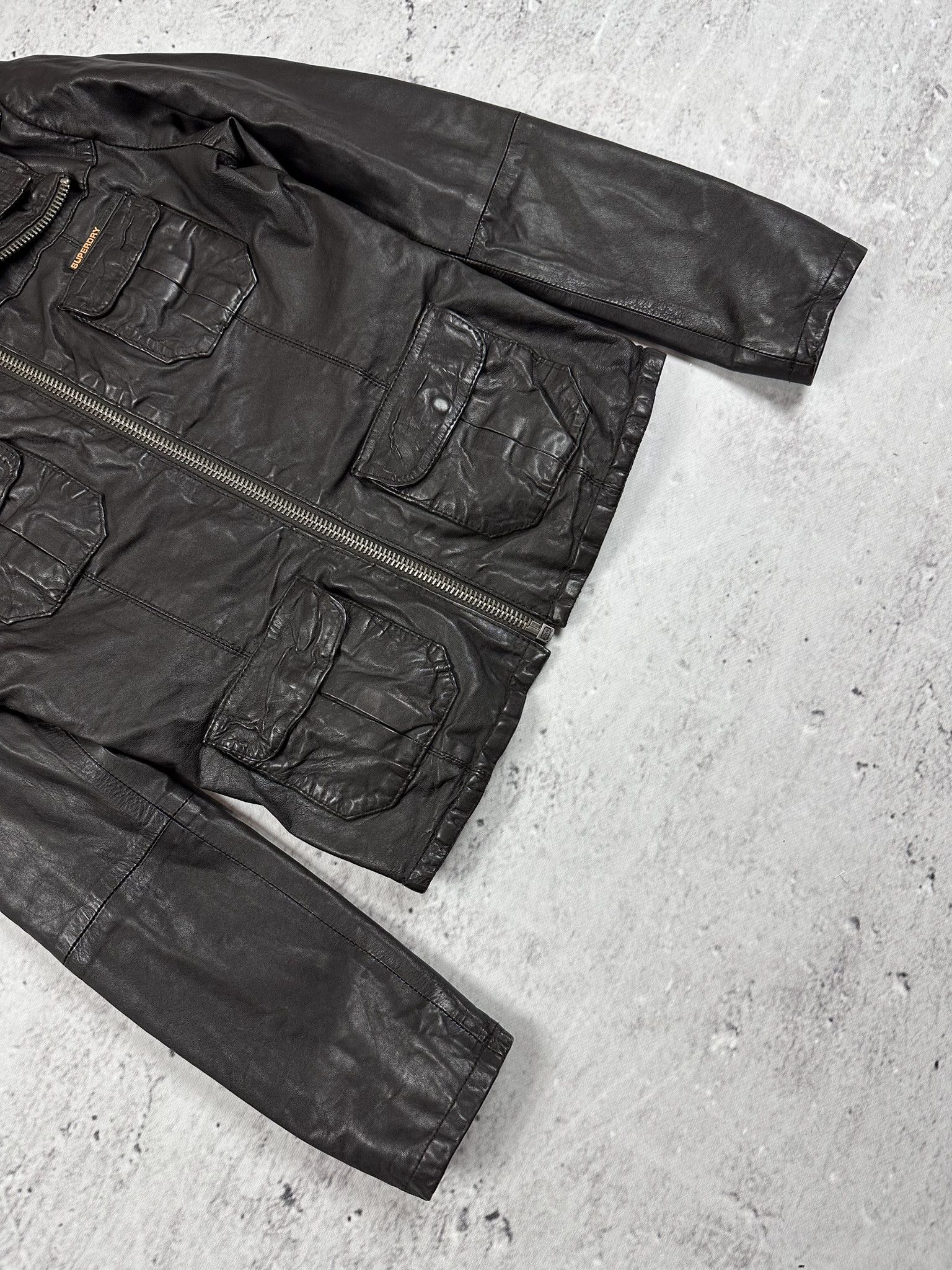 Superdry Superdry leather jacket biker avant garde archive Size M / US 6-8 / IT 42-44 - 3 Thumbnail