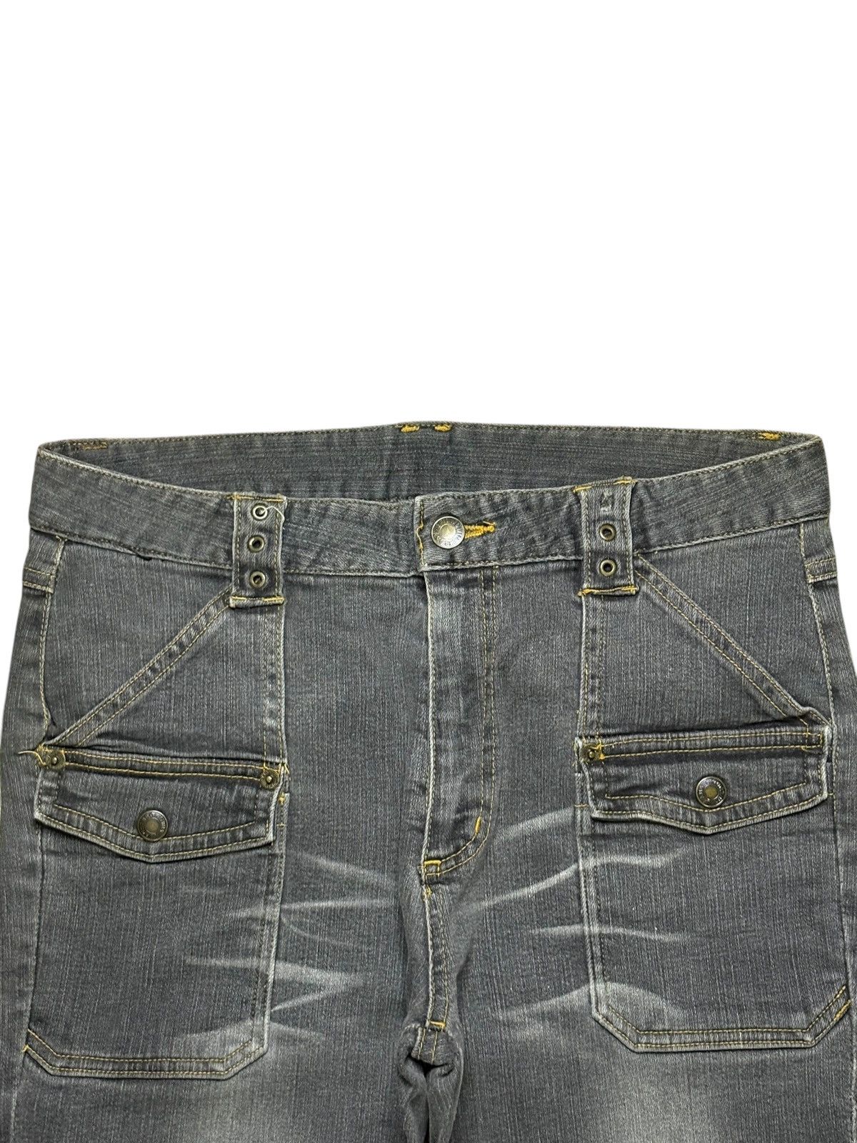 Japanese Brand Vintage Japanese Brand Bush Pant Faded Wash Flare Jeans Size US 30 / EU 46 - 4 Thumbnail
