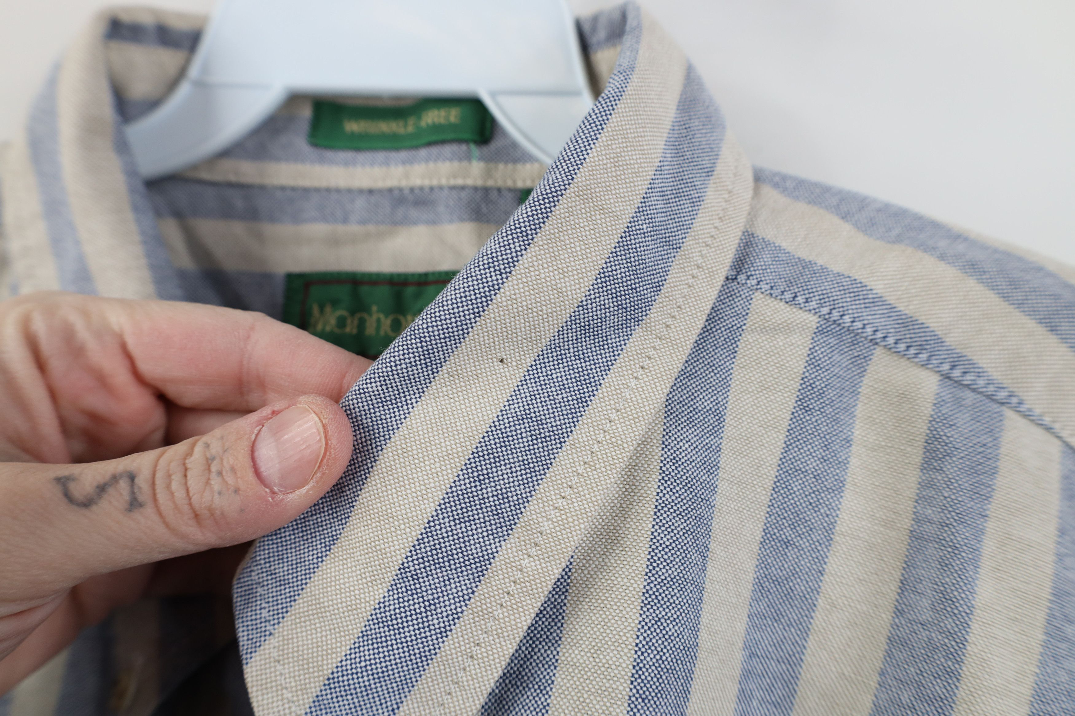 Vintage Vintage 90s Streetwear Block Short Sleeve Button Down Shirt Size US XL / EU 56 / 4 - 4 Thumbnail