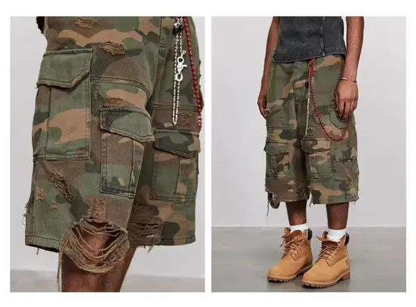 Other Chisato x Ibuki Camouflage Ripped Shorts Size US 32 / EU 48 - 8 Thumbnail