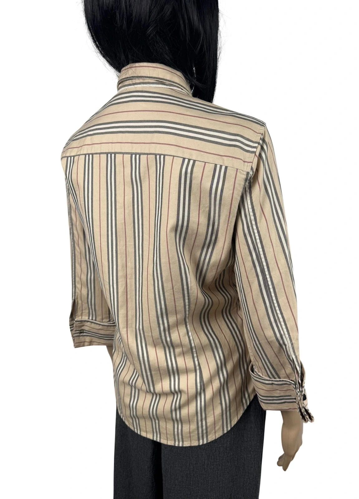 Burberry Burberry London Striped Shirt 3/4 Sleeve Vintage size M Size M / US 6-8 / IT 42-44 - 9 Thumbnail