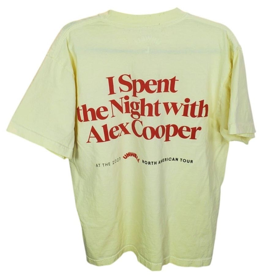 Other Unwell Tour Alex Cooper Graphic Tee Yellow Cotton L Size US L / EU 52-54 / 3 - 2 Thumbnail