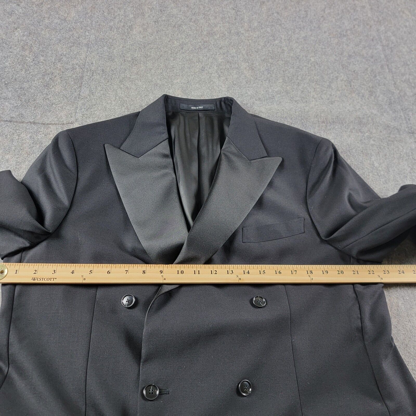 Todd Snyder Todd Snyder Italian Double Breasted Tuxedo Jacket Peak Lapel Size 46L - 7 Thumbnail