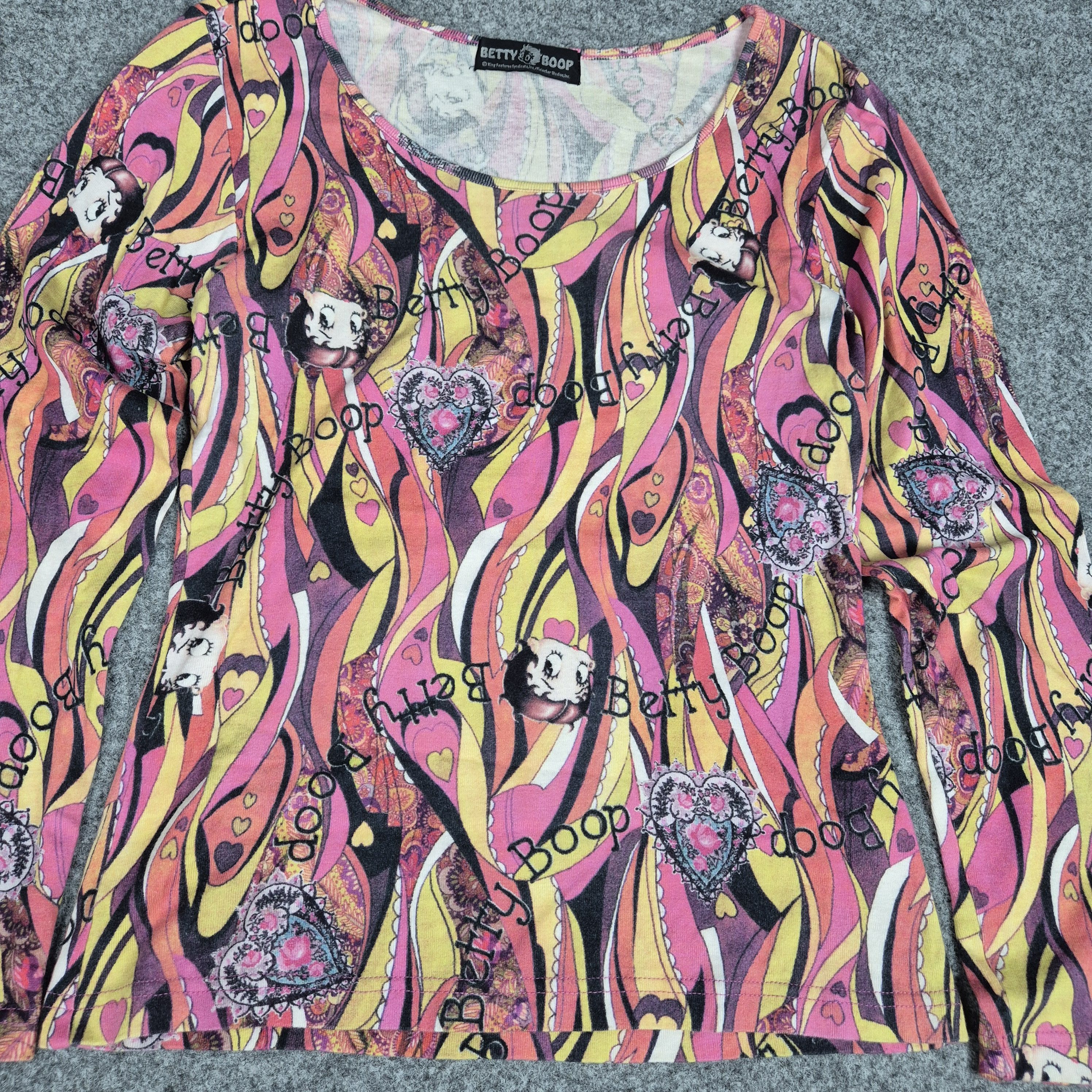 Japanese Brand Vintage betty boop longsleeve Size S / US 4 / IT 40 - 3 Thumbnail