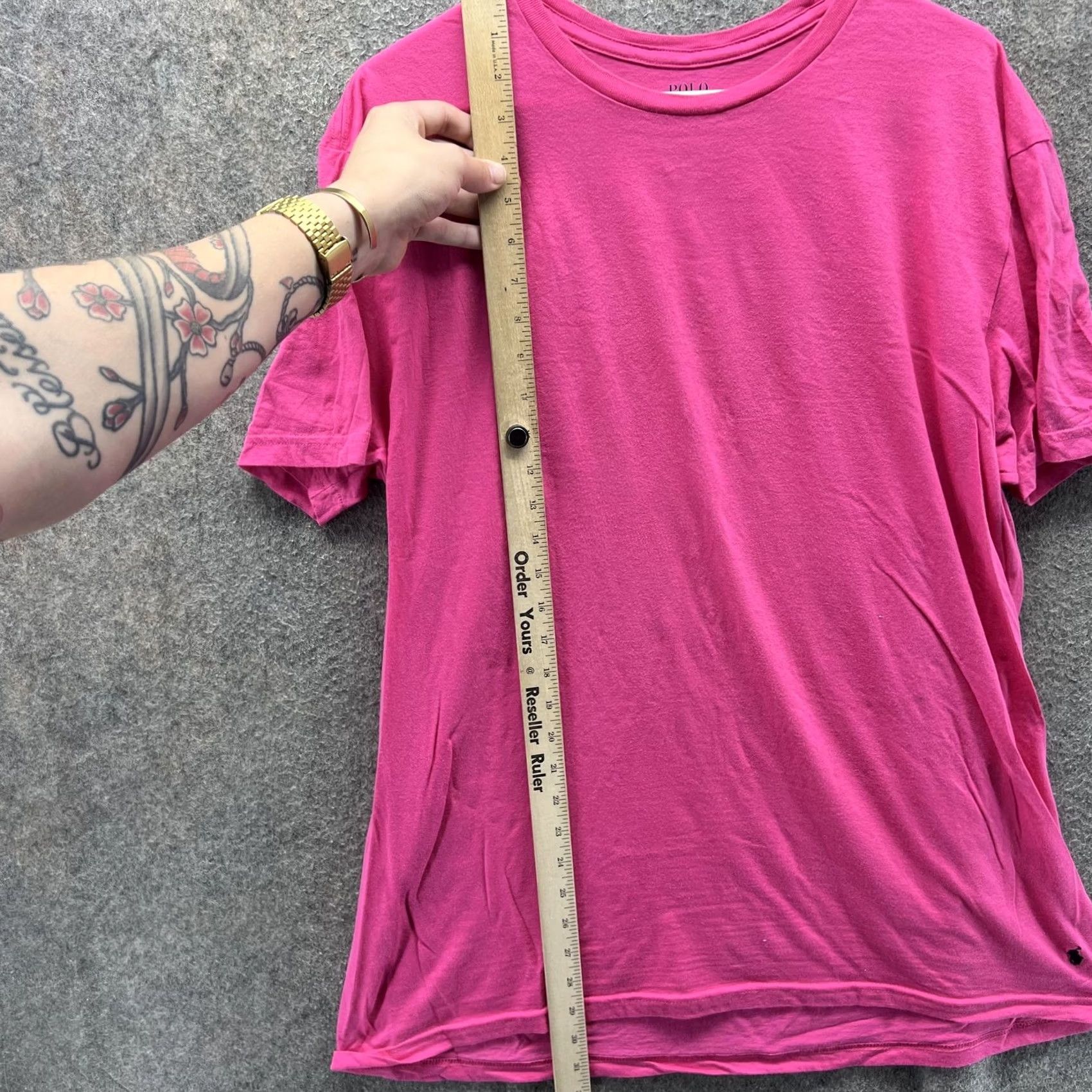 Polo Ralph Lauren Polo Ralph Lauren Shirt Mens Large Pink Classic Fit Cotton Crewneck Tee Size US L / EU 52-54 / 3 - 6 Thumbnail