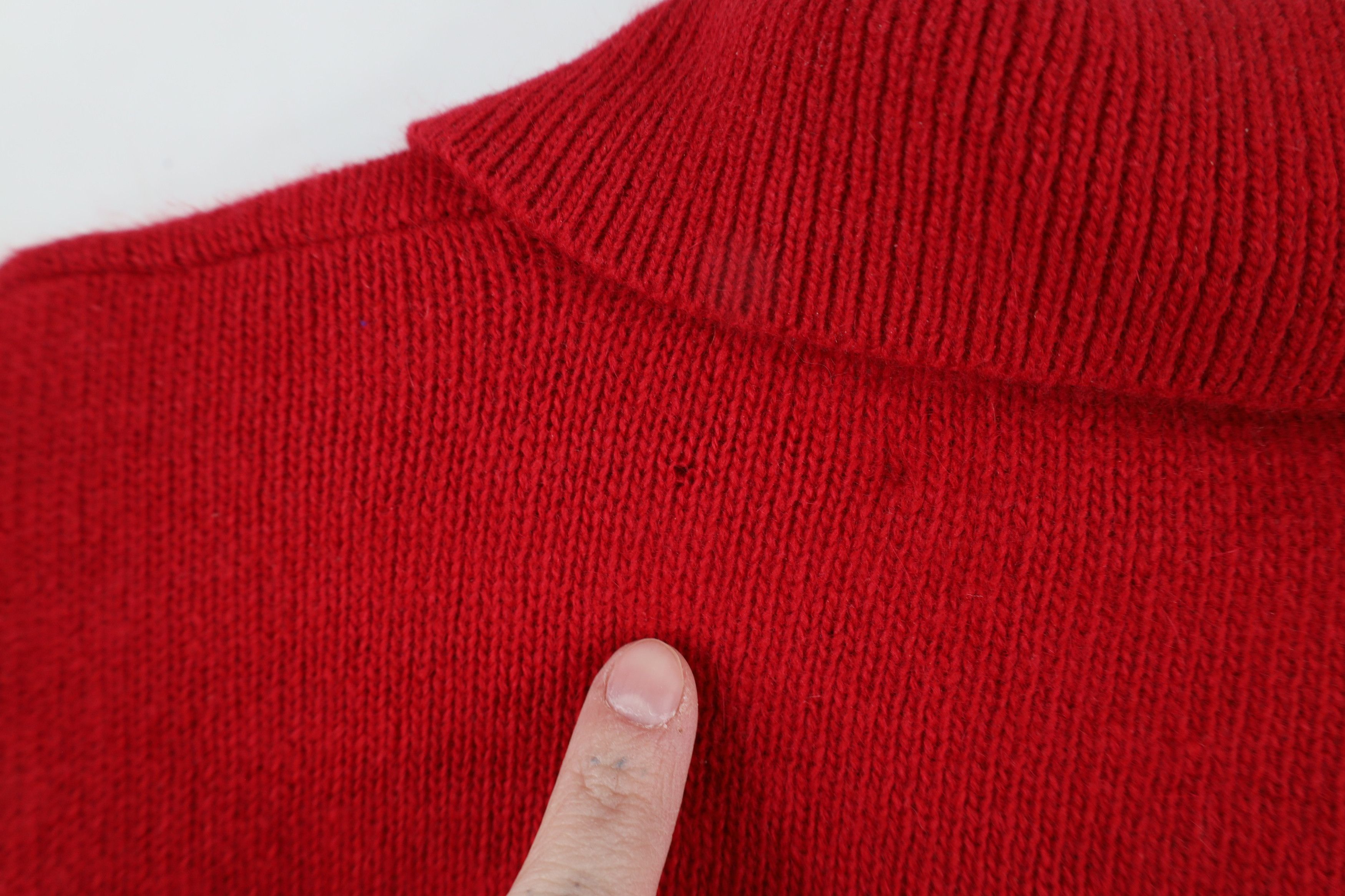 Vintage Vintage 90s Streetwear Lambswool Knit Collared Sweater Size L / US 10 / IT 46 - 9 Thumbnail