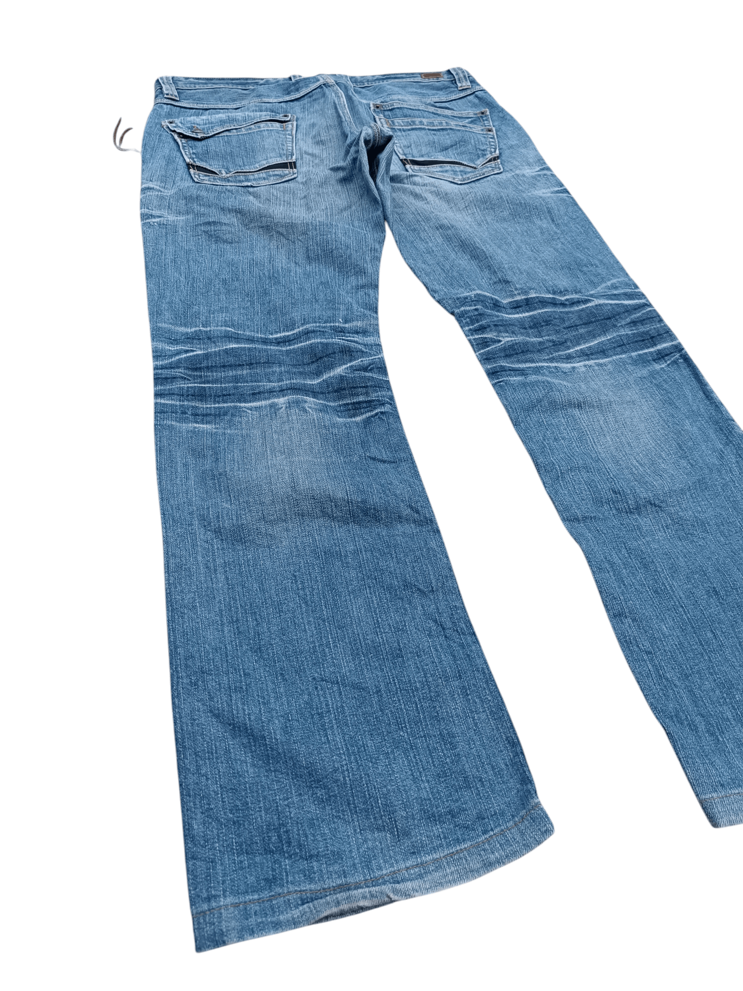Japanese Brand FLARED 🔥 Nicole Club For Men Multi Pocket Whiskers Denim Size US 34 / EU 50 - 3 Thumbnail