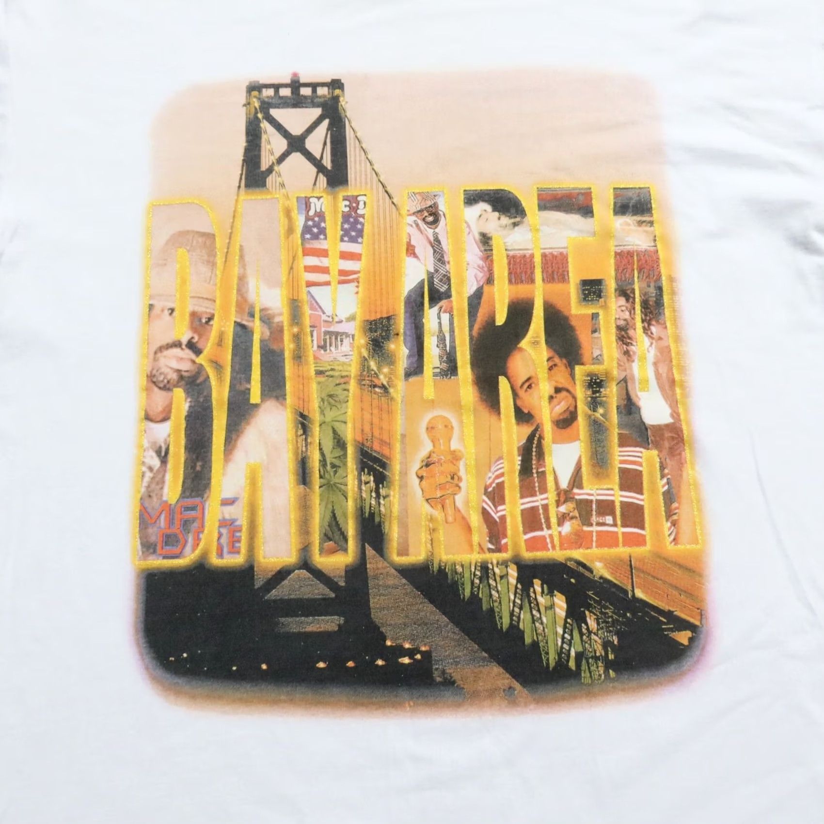 Vintage VINTAGE Mac Dre Rap Shirt 2XL White Men Shirt 90s Y2K Thizz Nation Bay Area Go Dumb Franklin Size US XXL / EU 58 / 5 - 2 Thumbnail