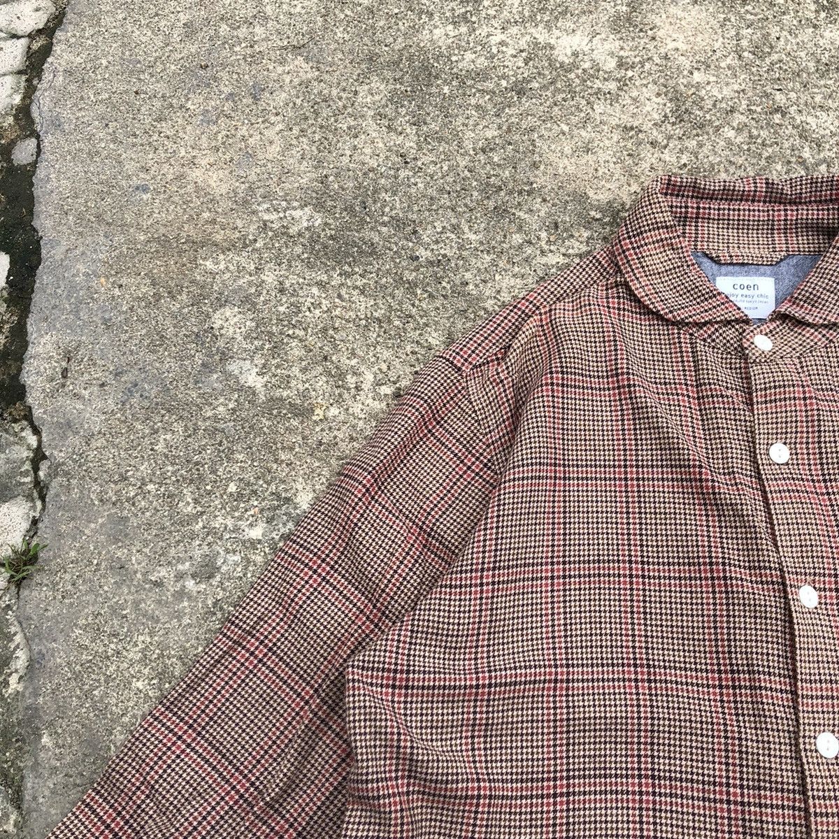 Japanese Brand 🔥Rare🔥🇯🇵Coen Smiths Checkerd Workers Buttons Pockets Shirts Size US M / EU 48-50 / 2 - 8 Thumbnail