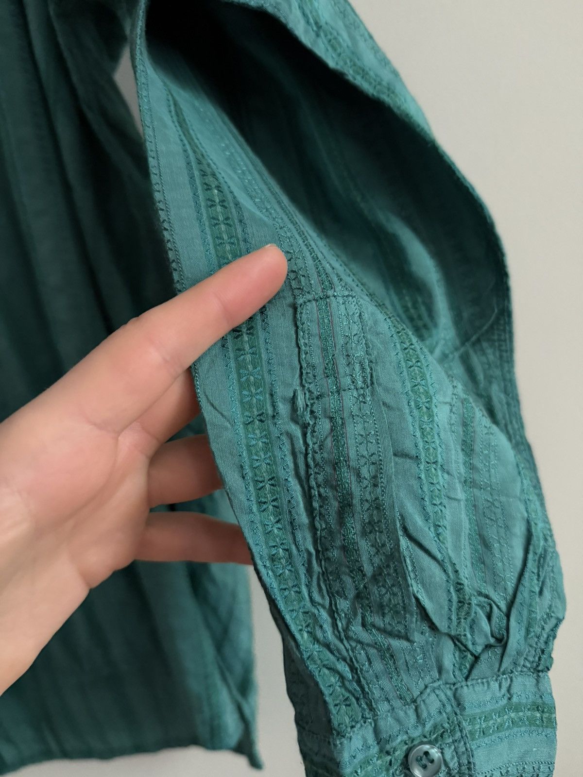 CLOSED × Marithe + Francois Girbaud Marithé François Girbaud Vintage Textured Shirt Italy Size US M / EU 48-50 / 2 - 7 Thumbnail