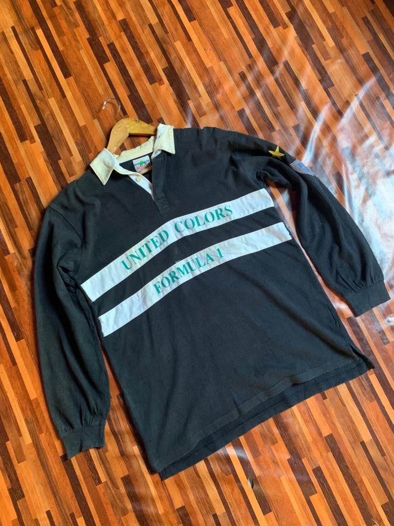Vintage e34 Vintage Benetton Formula 1 Racing Team Size US L / EU 52-54 / 3 - 1 Thumbnail