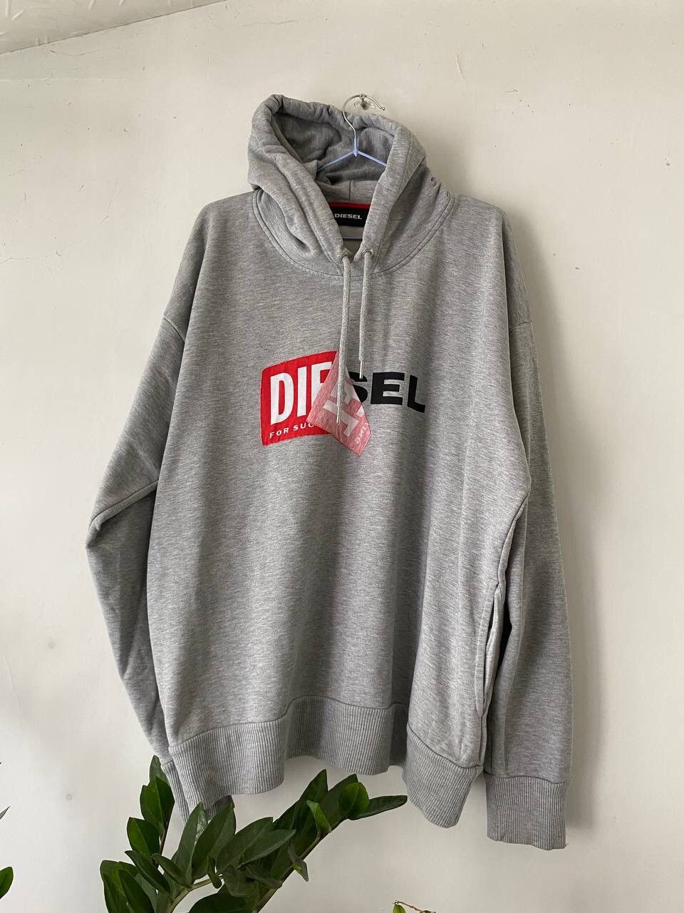 Diesel × Vintage Vintage Diesel Box Logo Hoodie Size US XL / EU 56 / 4 - 1 Thumbnail