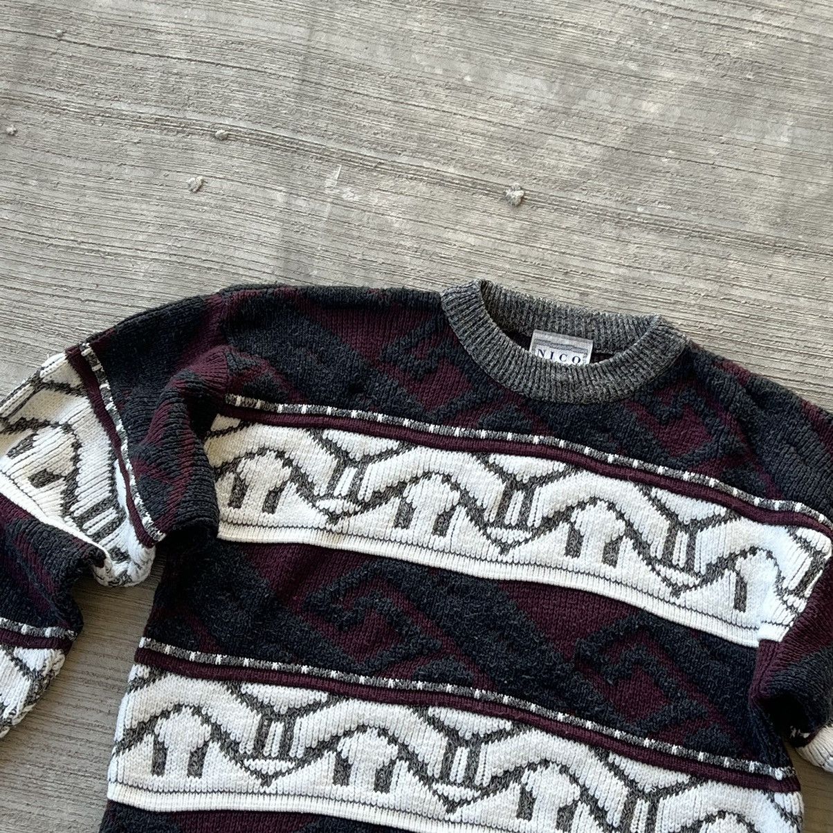 Nigo Nico Vintage Sweater Knitwear Coogi Carlo Colucci Style Size US L / EU 52-54 / 3 - 2 Thumbnail