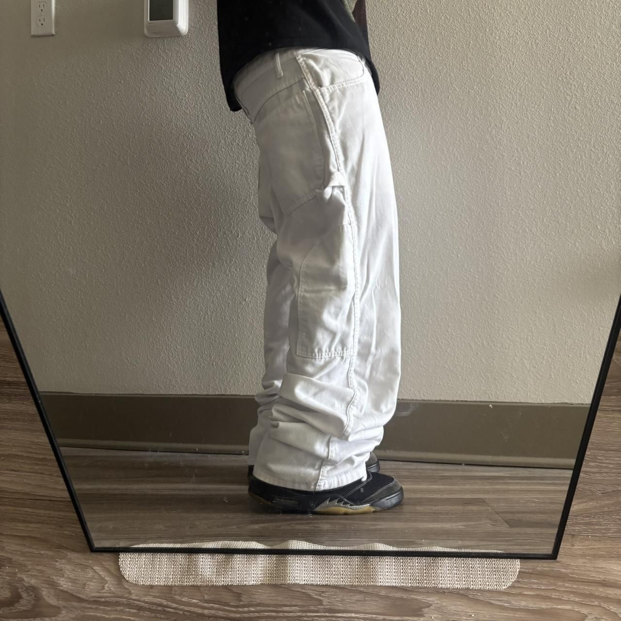 Dickies Crazy Vintage Y2K/2000s Baggy White Dickies Carpenter Pants! 38x30 Size US 38 / EU 54 - 2 Thumbnail