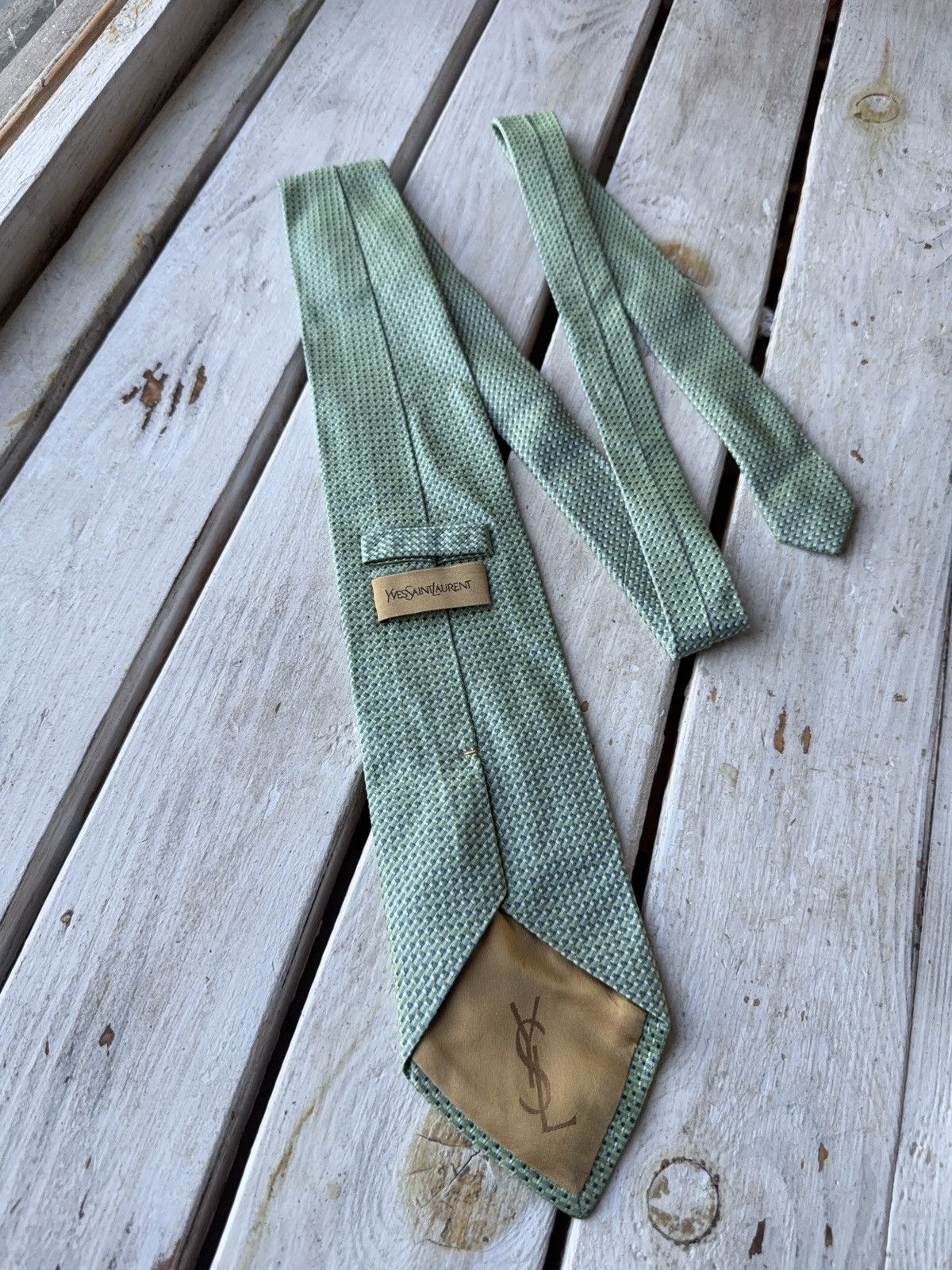 Designer × Yves Saint Laurent Vintage YSL Tie – 100% Silk Made in Italy Designer Size ONE SIZE - 5 Thumbnail
