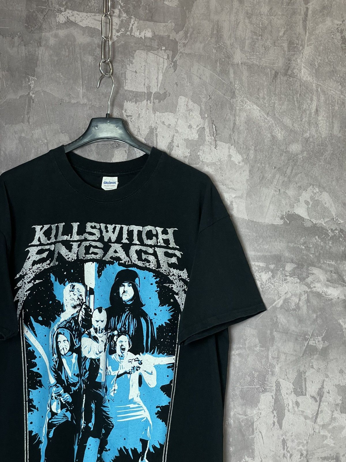 Band Tees × Vintage Vintage Killswitch Engage Metalcore Band Tee Skull T-Shirt Size US L / EU 52-54 / 3 - 3 Thumbnail