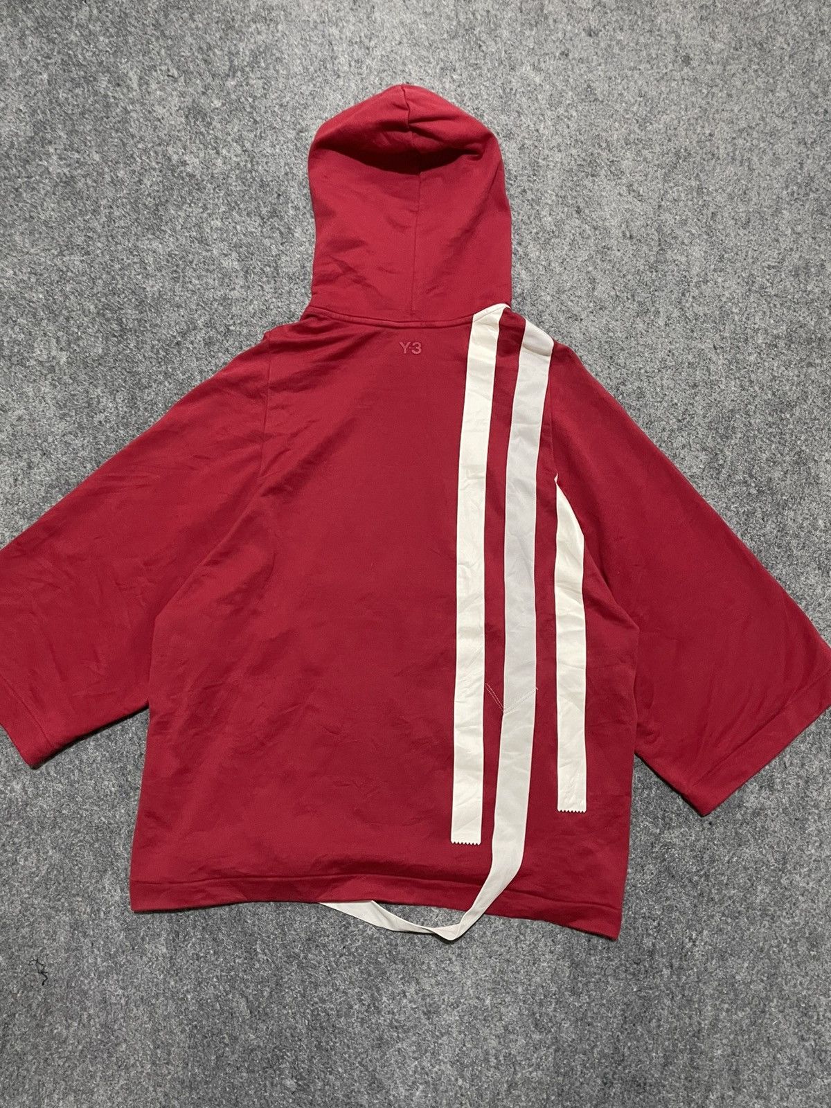 Y-3 RARE OVERSIZED 3 QUARTER HOODIE 3 STRIPES ADIDAS SWEATSHIRT Size US XS / EU 42 / 0 - 3 Thumbnail