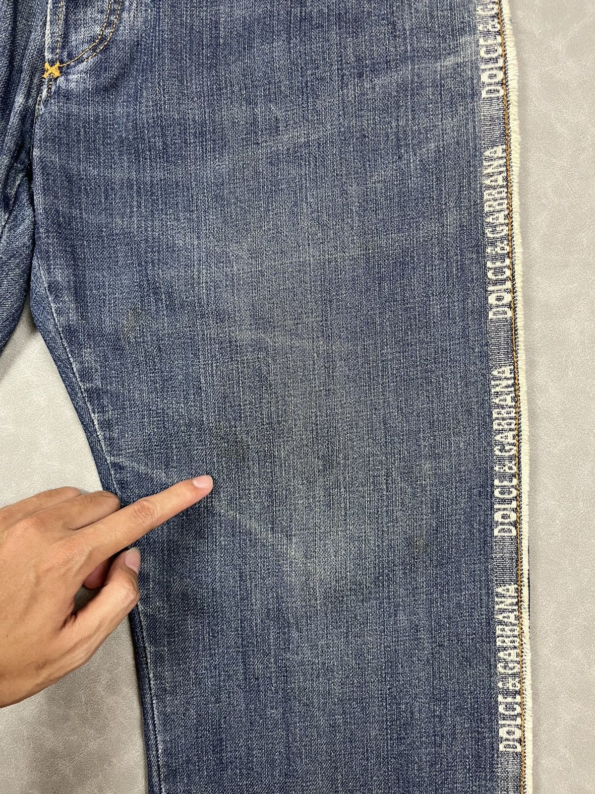 Dolce & Gabbana Vtg Dolce Gabbana side logo denim pants Size US 30 / EU 46 - 13 Thumbnail