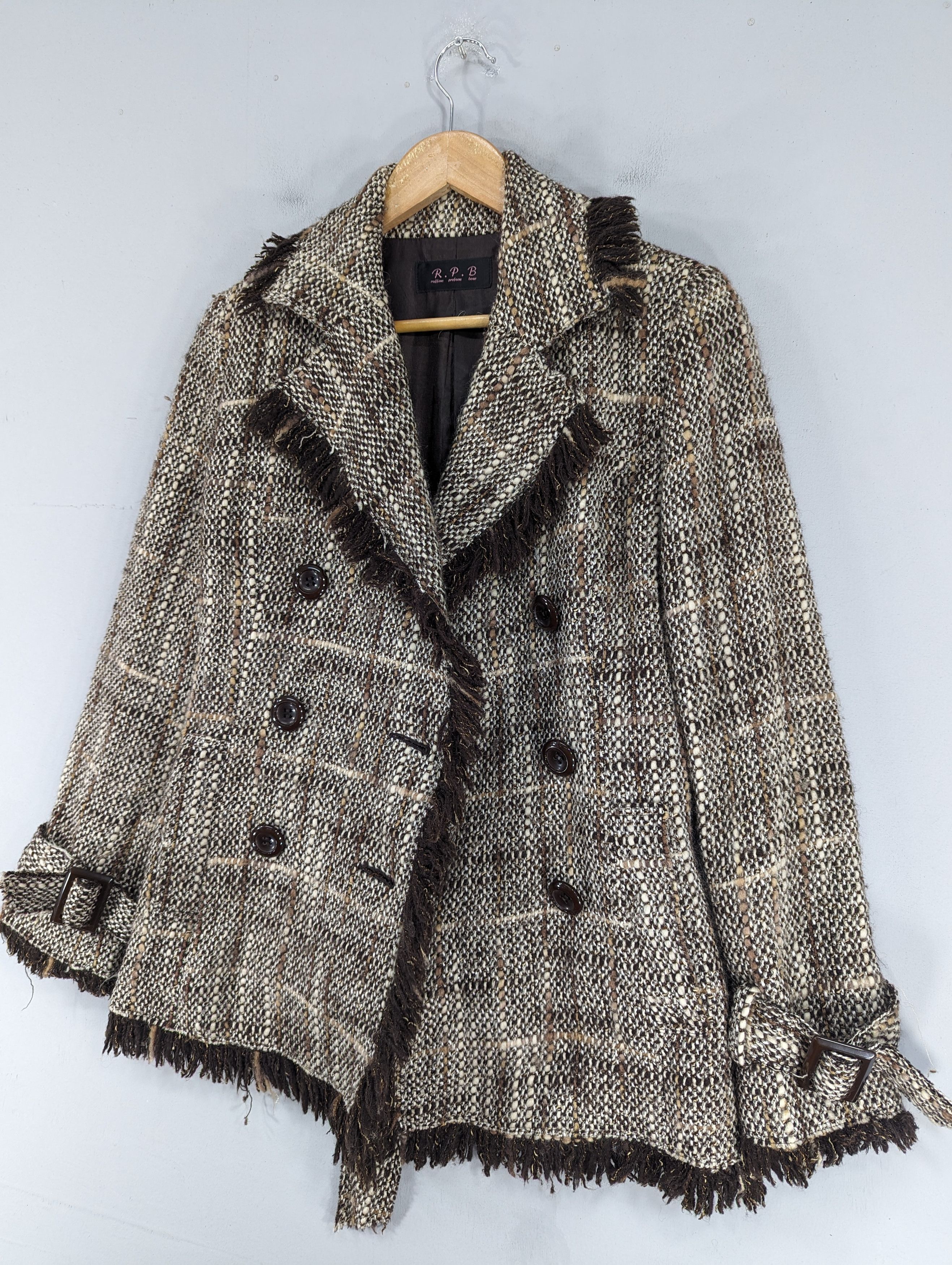 Japanese Brand 🔥RARE🔥R.P.B Japanese Brand Mohair Double Breasted Jacket Size XS / US 0-2 / IT 36-38 - 2 Thumbnail