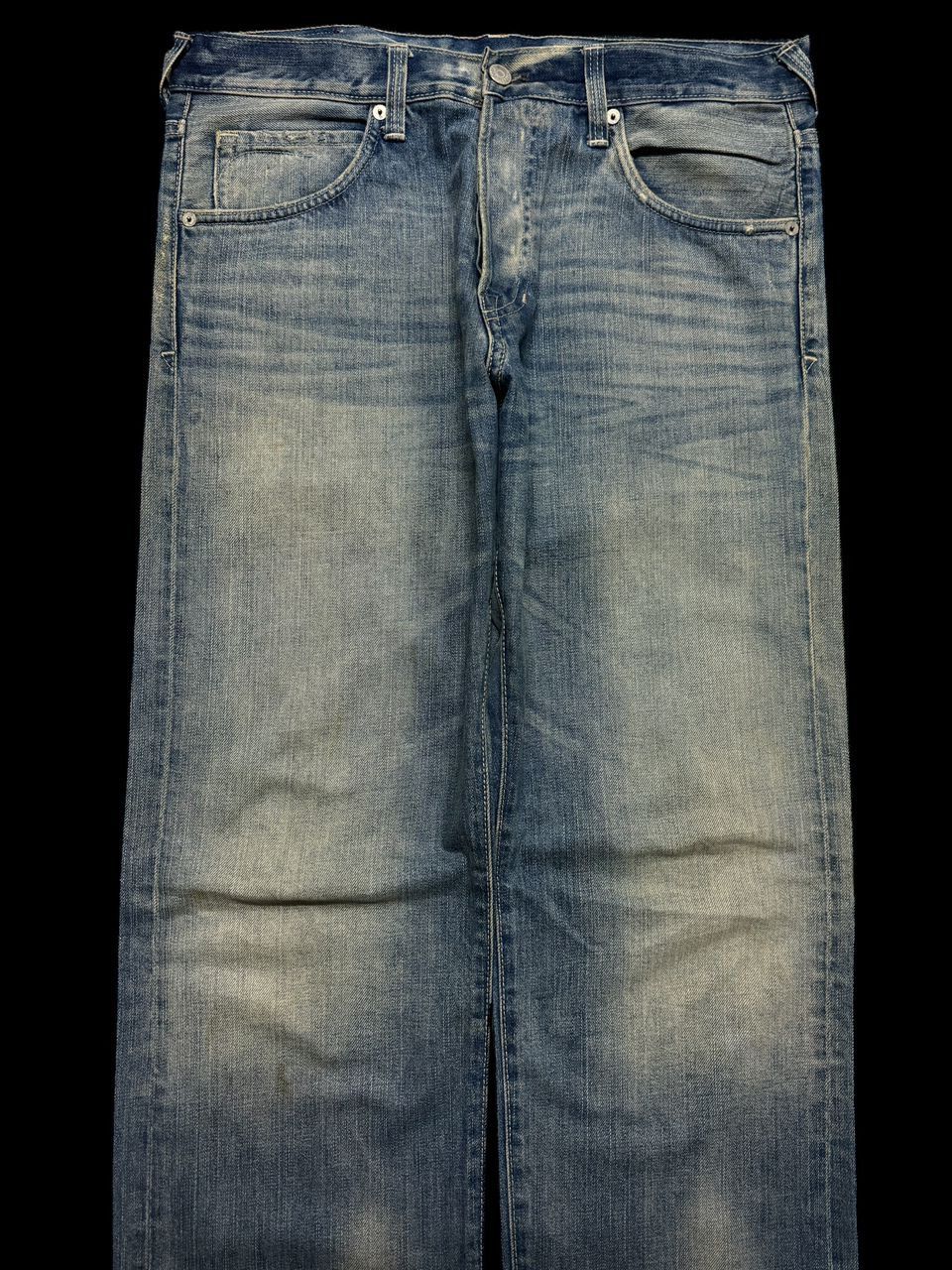 Tornado Mart INSANE Vintage Jeans Straight Leg Rusty Mudwash Distressed Size US 33 - 3 Thumbnail