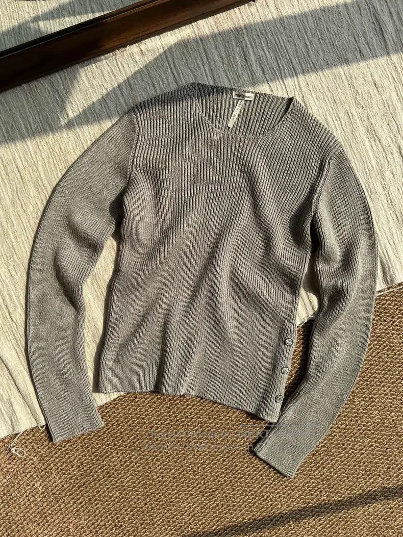 Hermes Hermes Silk Slim Fit Crew Neck Knit Top, Grey Size XS / US 0-2 / IT 36-38 - 1 Thumbnail