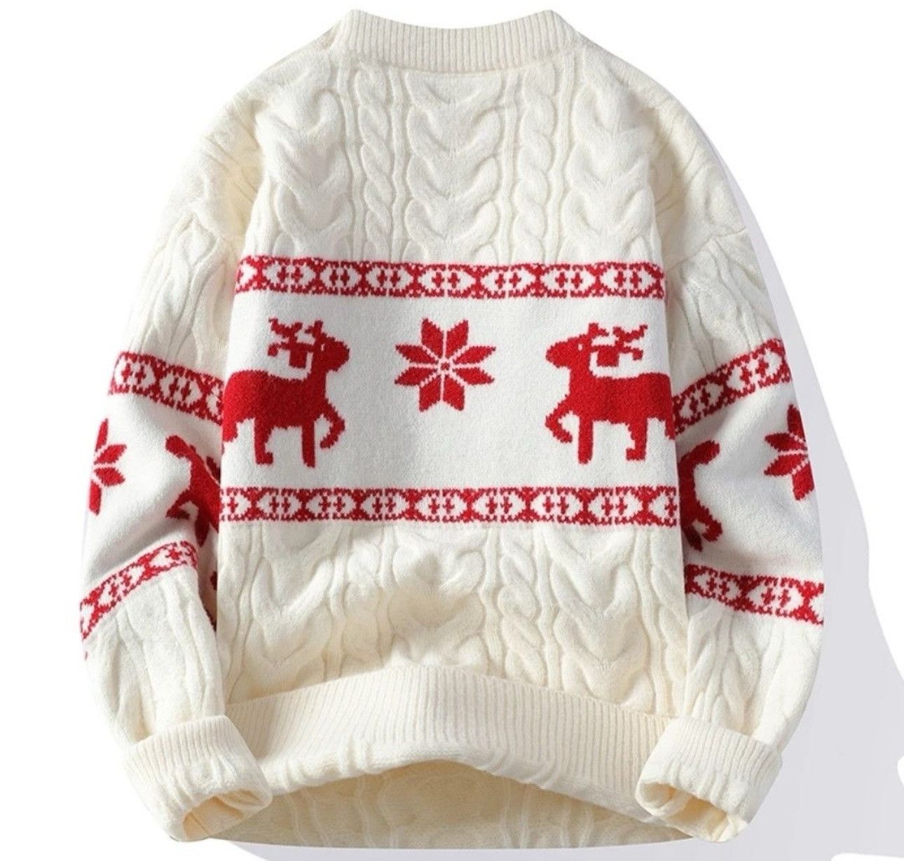 Japanese Brand × Vintage Cashmere Christmas Deer Warm Winter Sweater Size US M / EU 48-50 / 2 - 2 Thumbnail