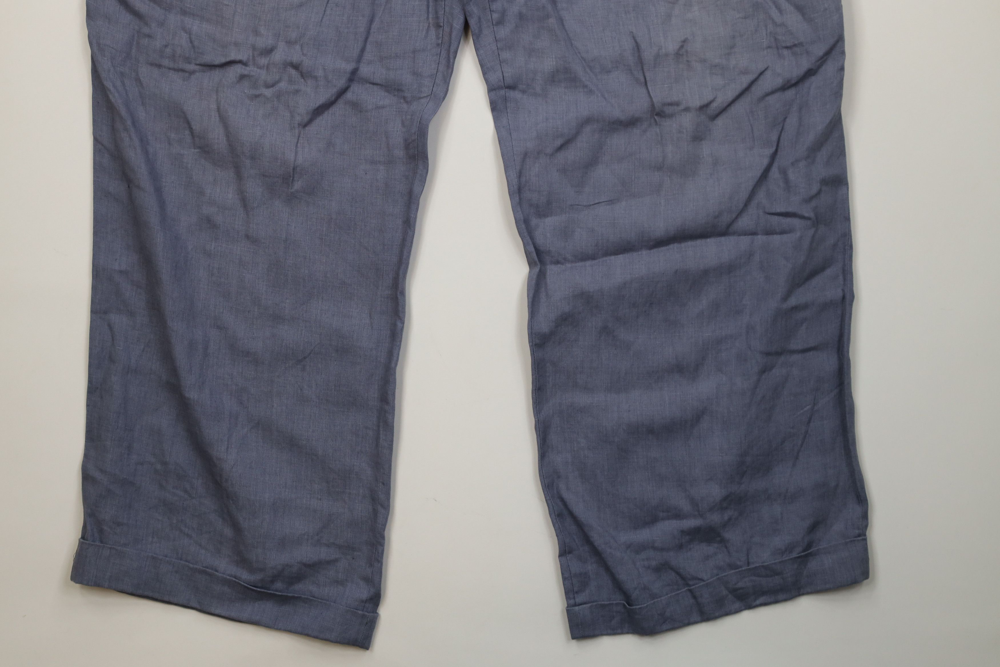 Vintage Vintage 90s Streetwear Linen Baggy Wide Leg Chino Pants Size US 36 / EU 52 - 5 Thumbnail