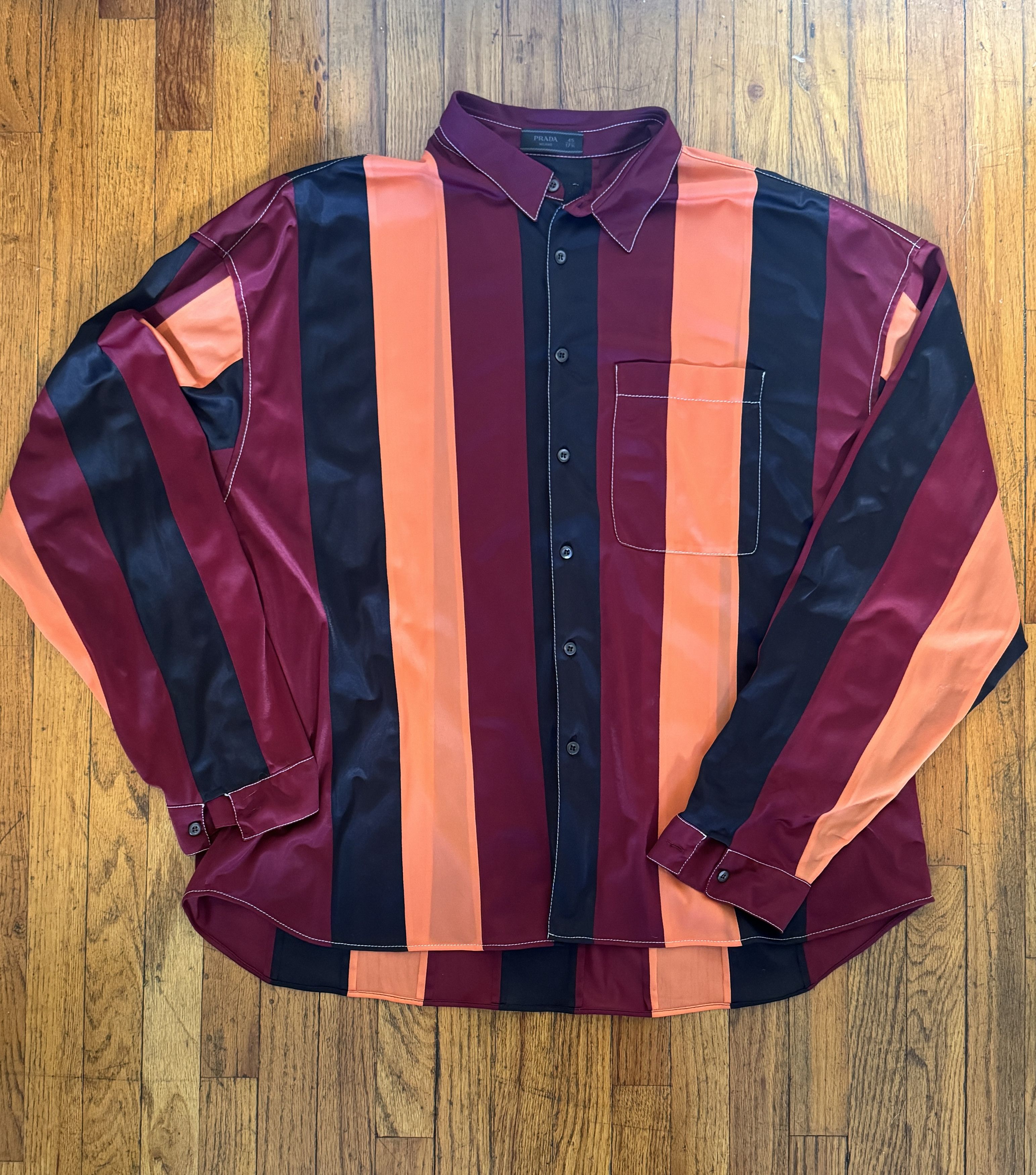 Prada Stripe Shirt Size US XXL / EU 58 / 5 - 1 Thumbnail